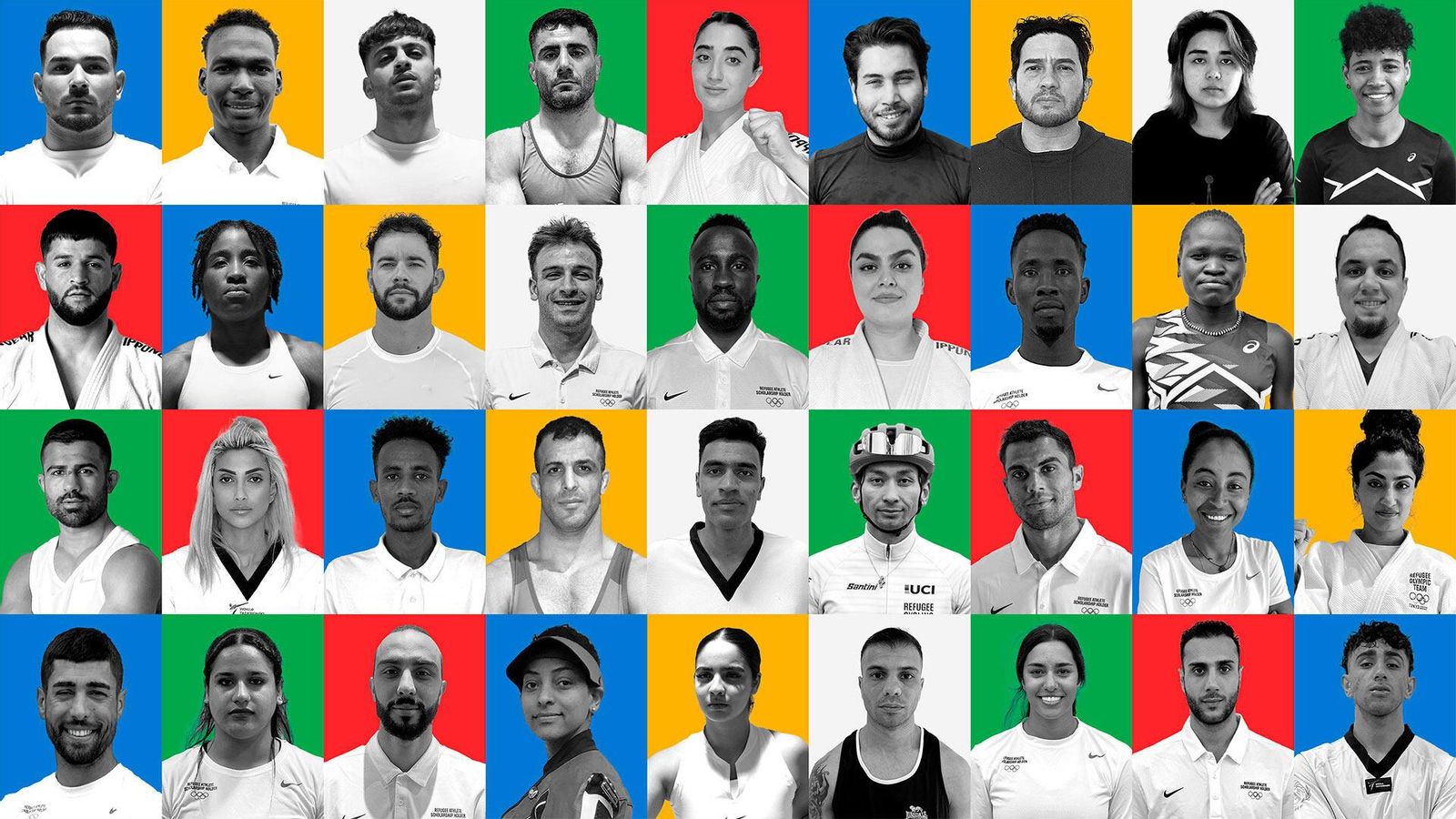 L'equip de refugiats