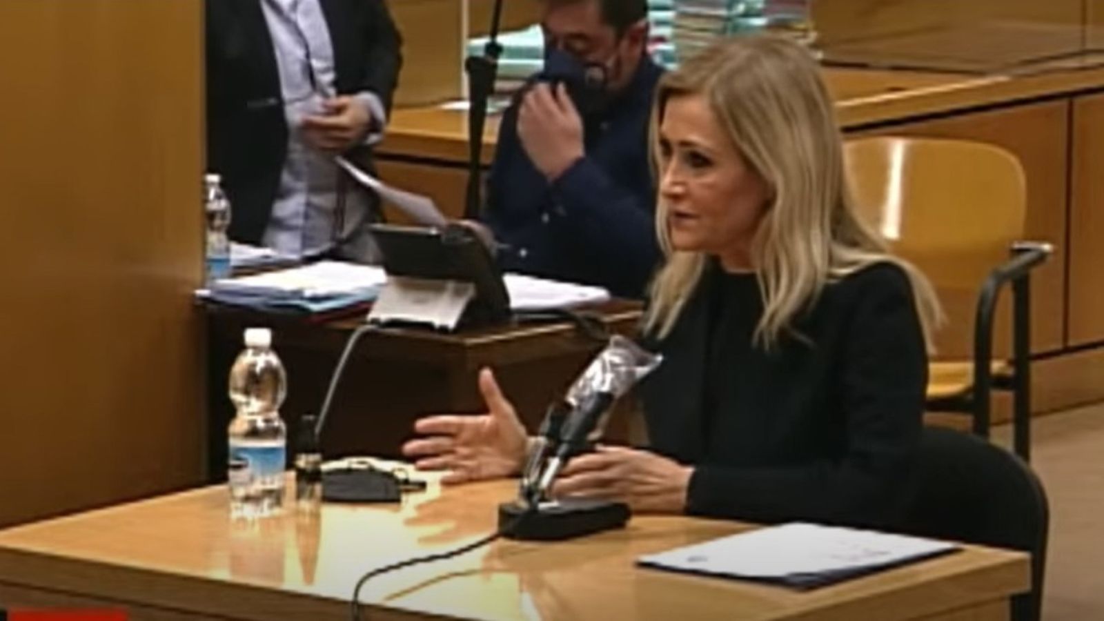 Cristina Cifuentes durant la declaració en el judici
