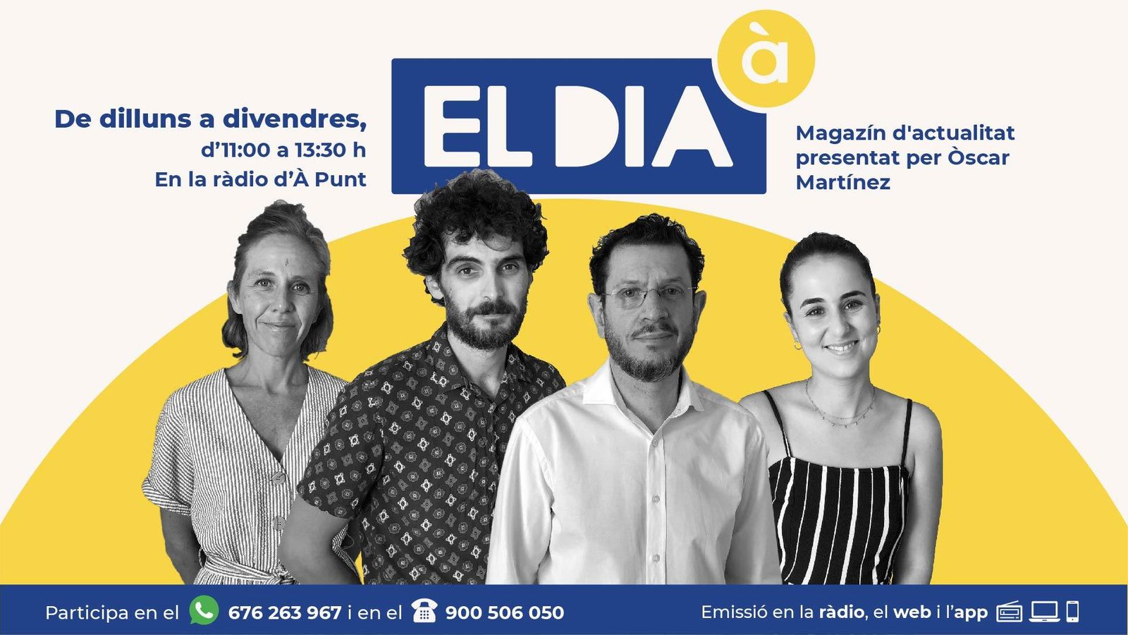 La ràdio d'À Punt estrena el nou magazín de producció pròpia ‘El dia À Punt’