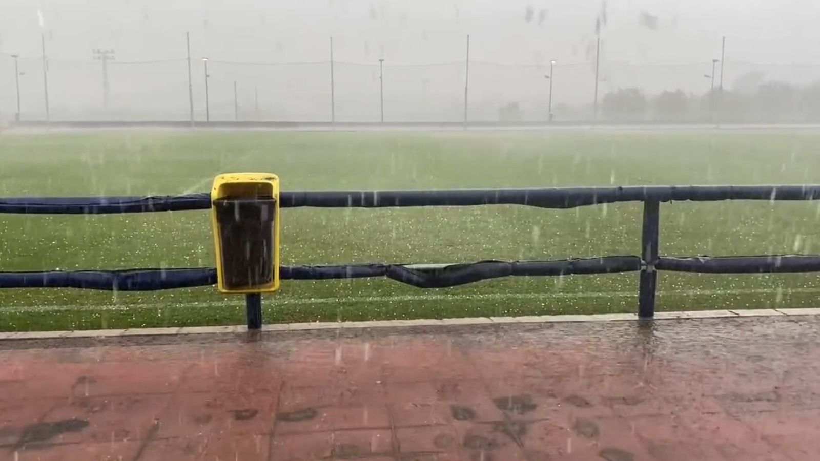 Granissada a la Ciutat Esportiva del Llevant