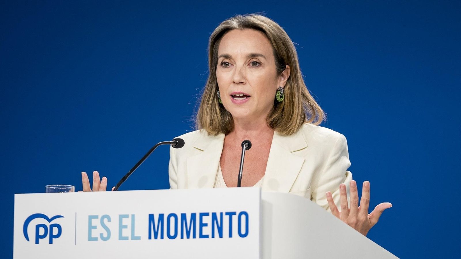 Gamarra, aquest dimecres en roda de premsa des de la seu del PP al carrer Génova