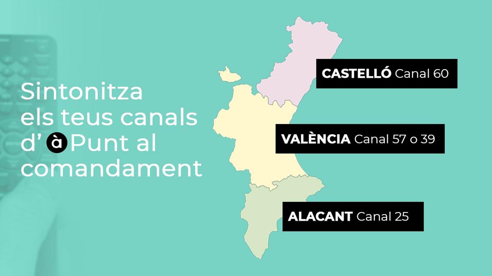 Mapa de canals de la TDT