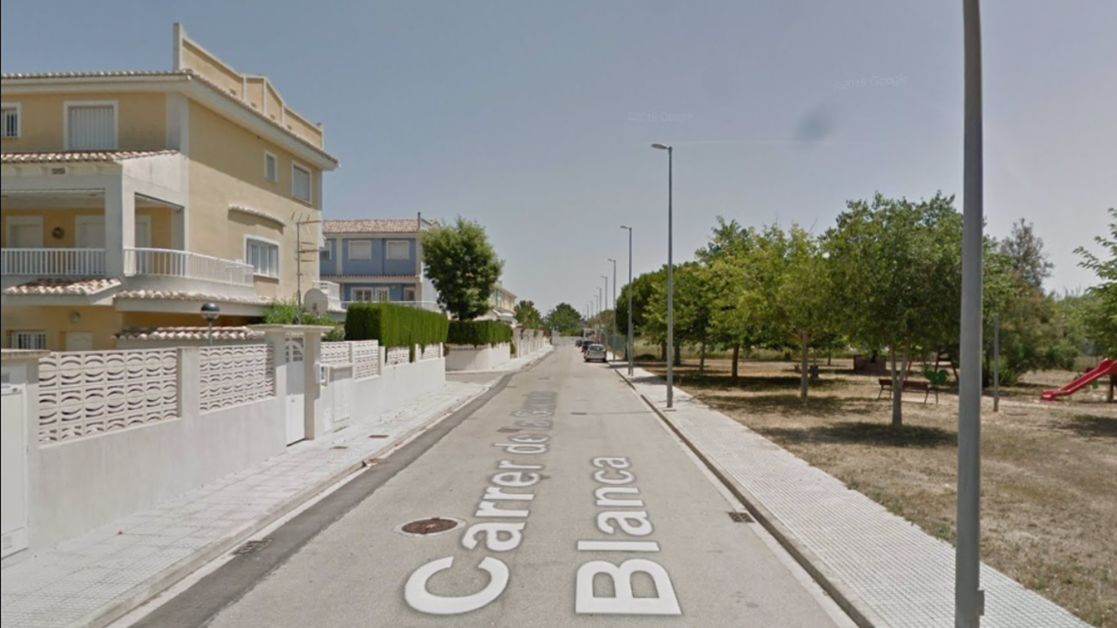 Carrer de la Garceta Blanca a Gandia, on va tindre lloc la baralla mortal