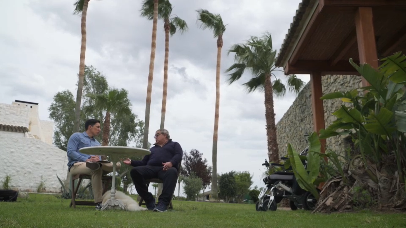 Un moment de l'entrevista a Francisco Ros Martínez