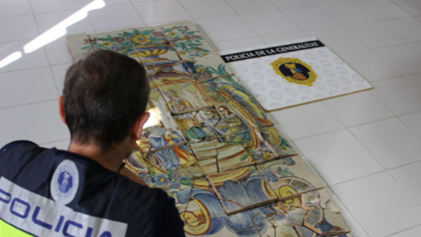 Obra d'art requisada per la Policia de la Generalitat