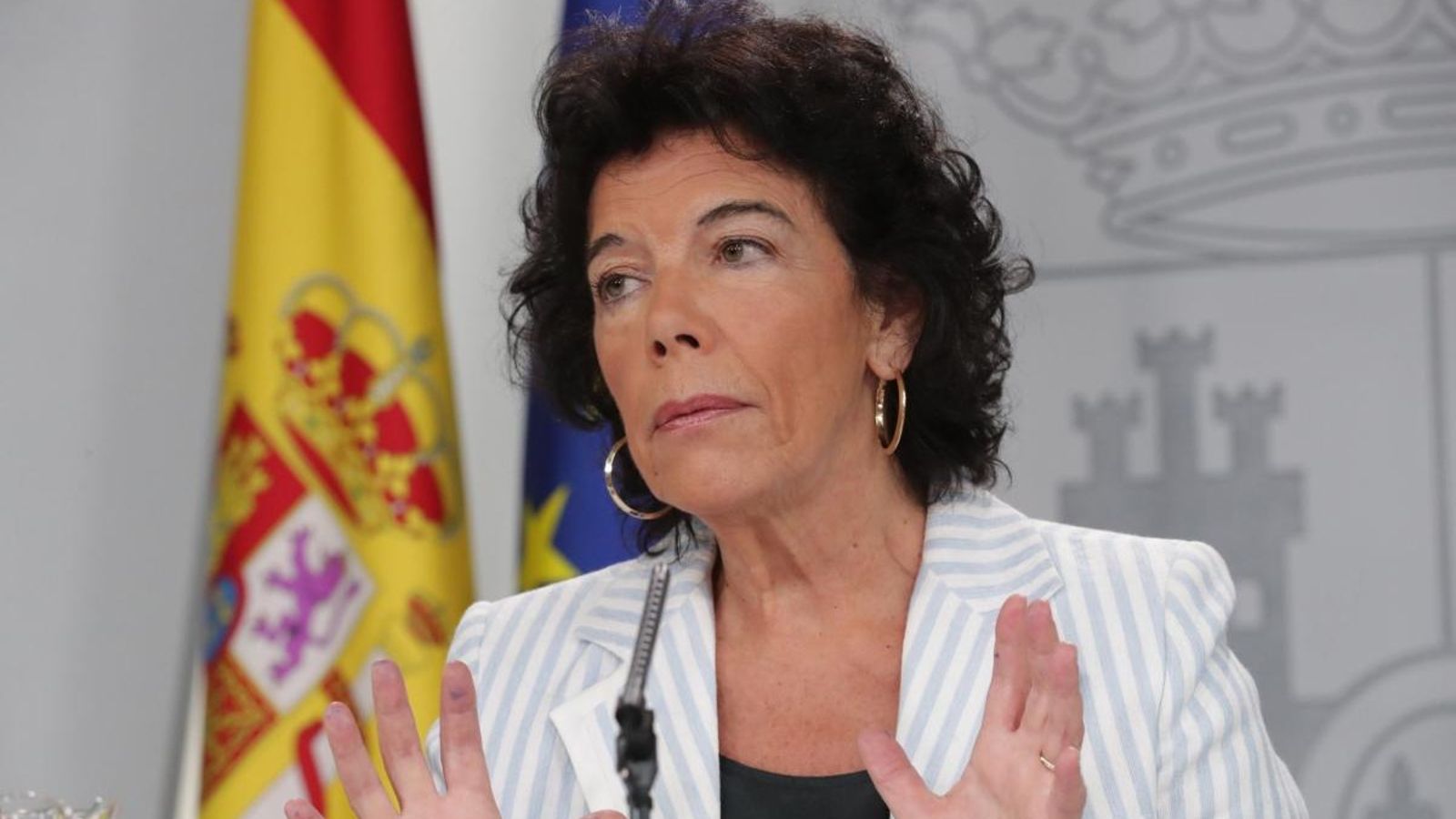 La portaveu del Govern i Ministra d'Educació, Isabel Celaá.
