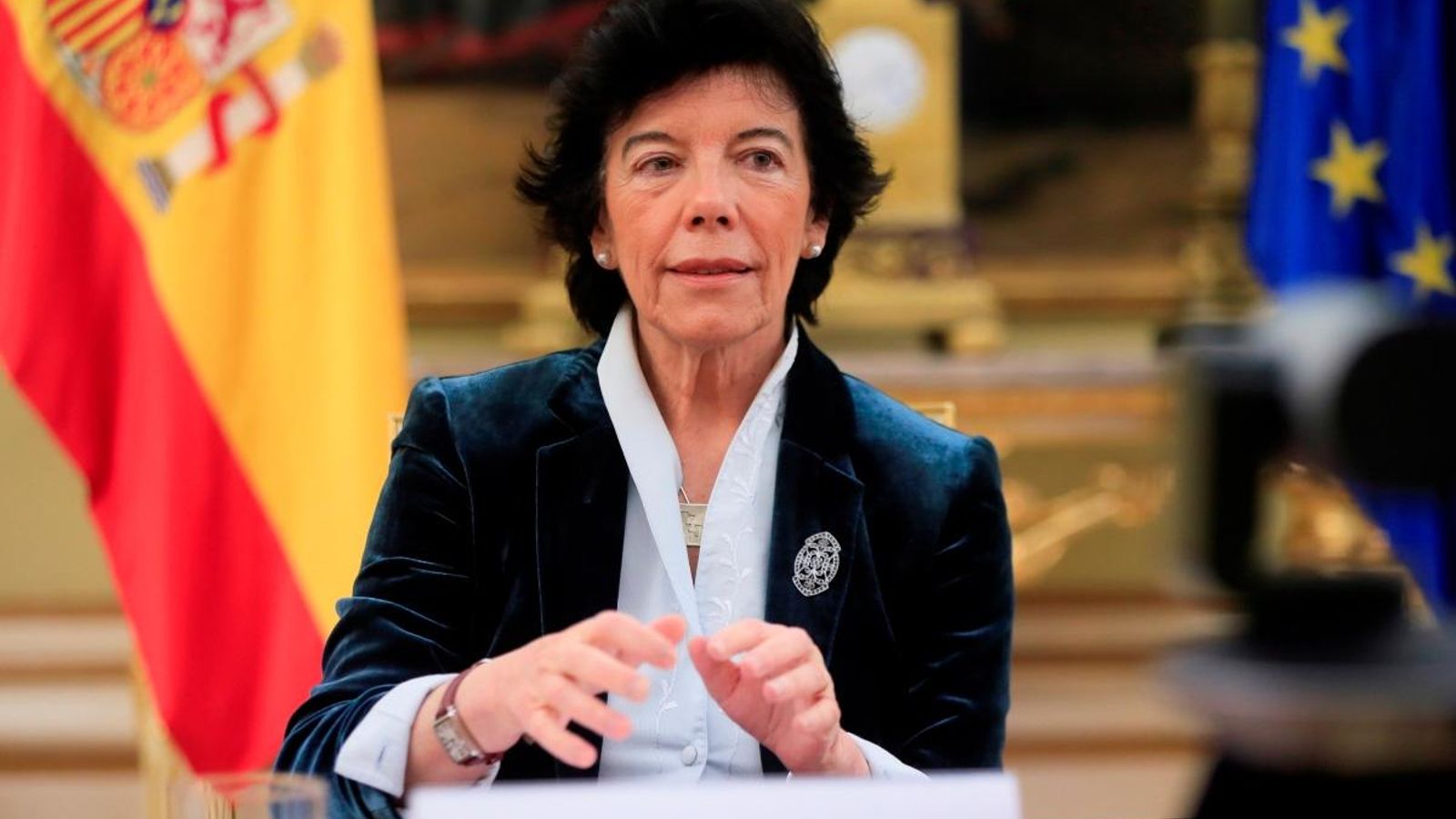 La ministra d'Educació, Isabel Celaá, aquest dimecres
