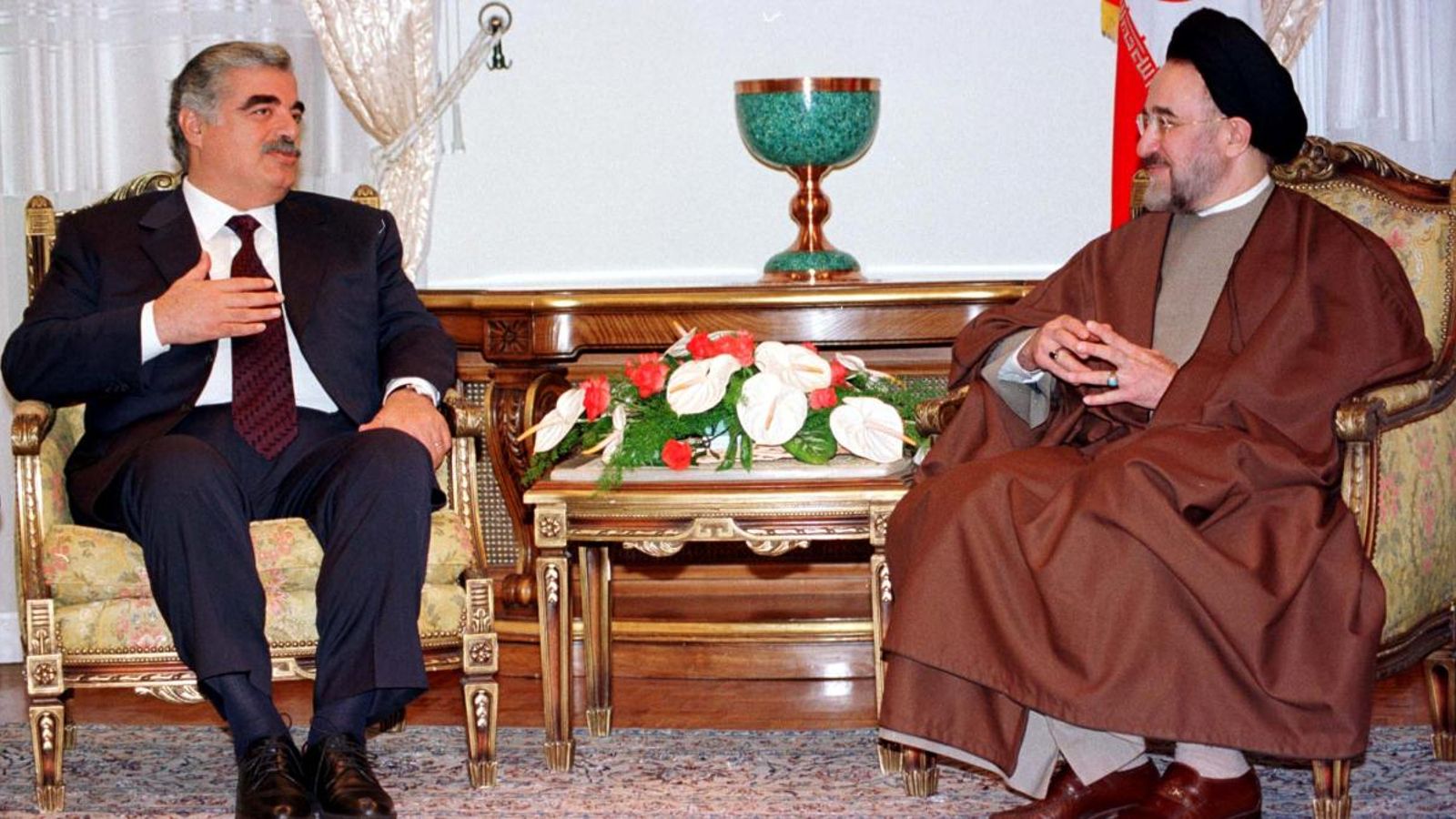 Rafiq Hariri (e), en una imatge d'arxiu