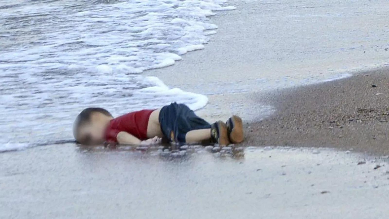 Imatge d'Aylan Kurdi que va fer la volta al món