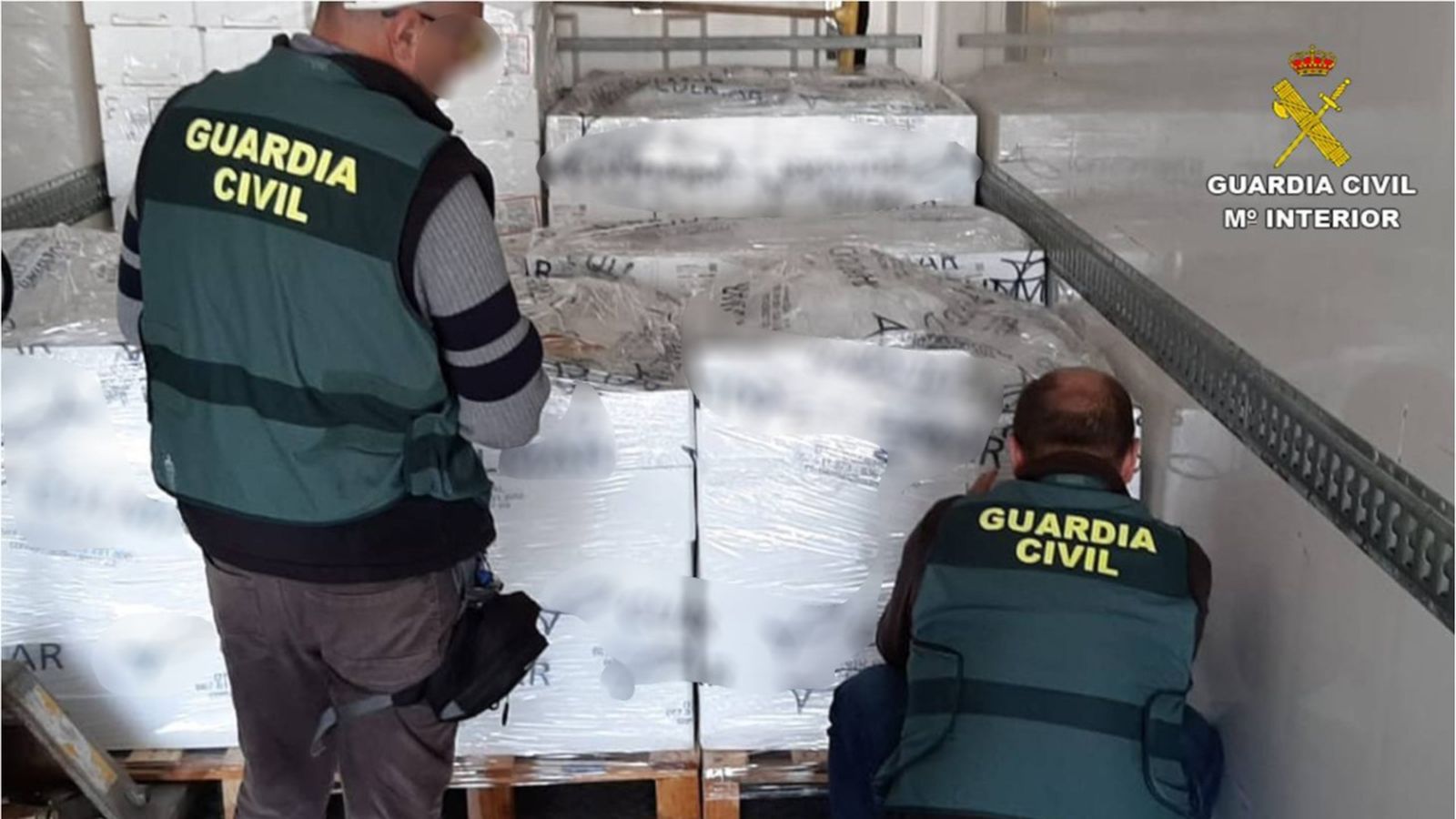 Material incautat per la Guàrdia Civil