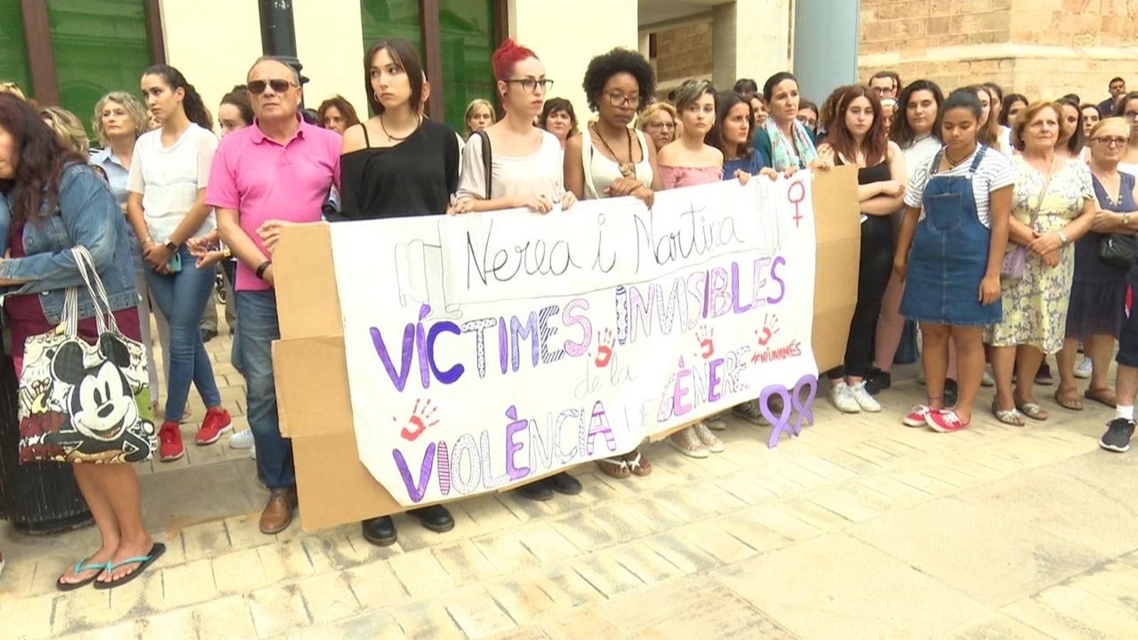 Manifestació per les dues xiquetes assassinades a Castelló el 2018