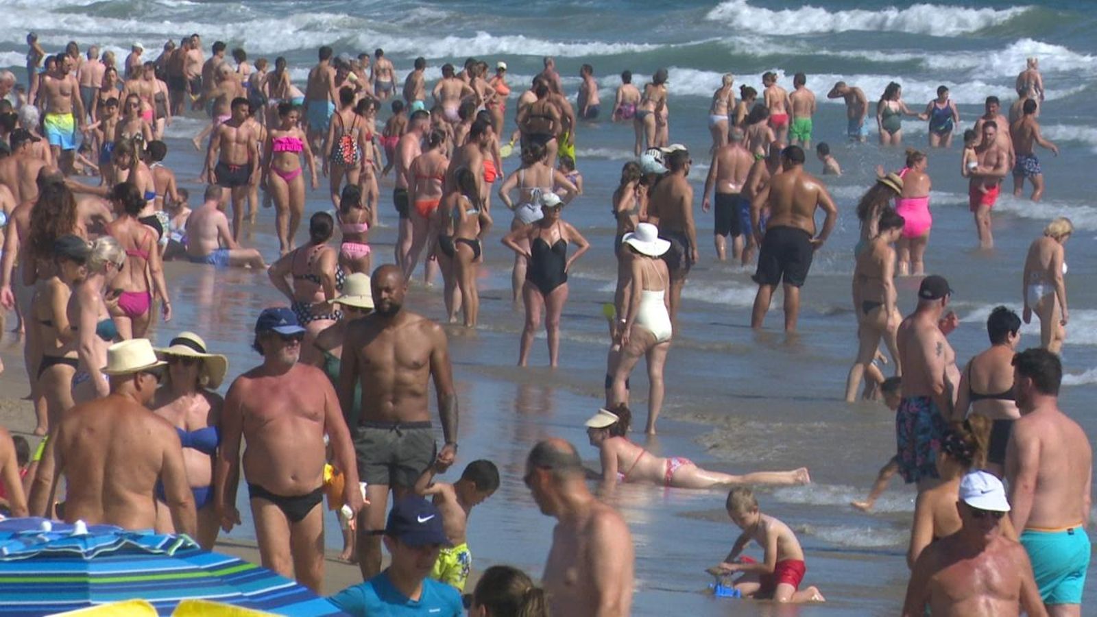 Panoràmica de la platja de Benidorm