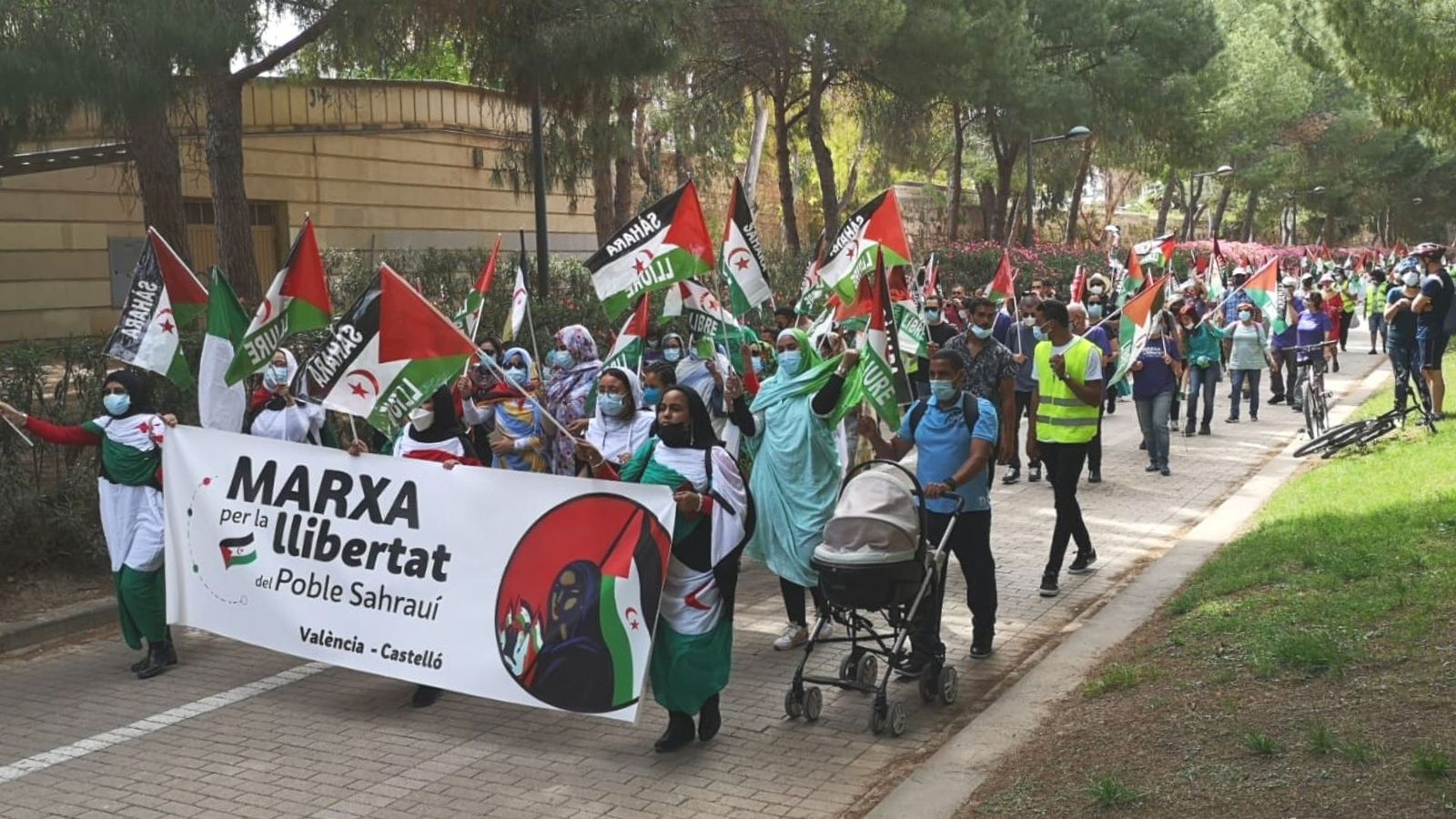 La Comunitat Valenciana s'ompli de marxes per a visibilitzar la lluita del poble sahrauí