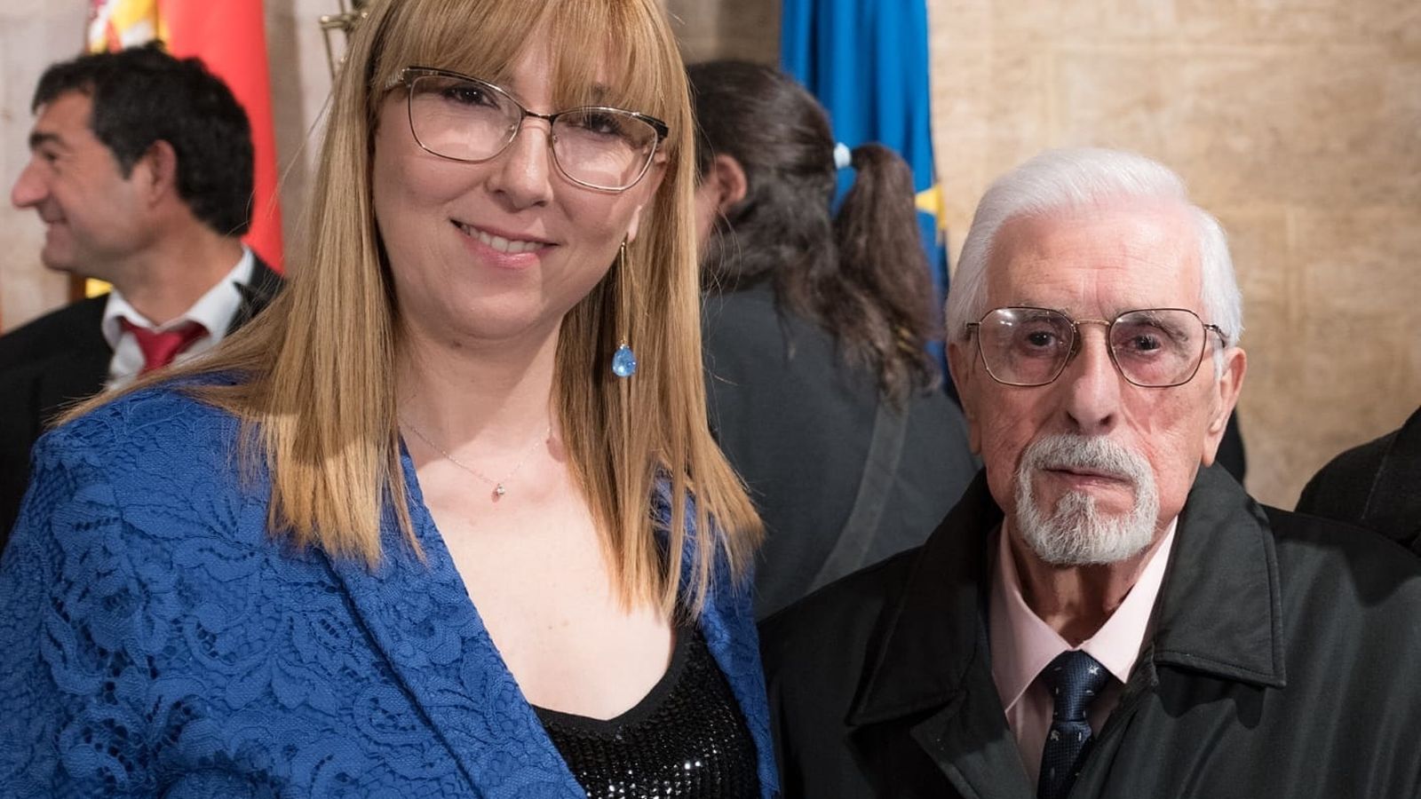 Ángel Asunción Rubio amb l'actual presidenta de la FSMCV, Daniela González