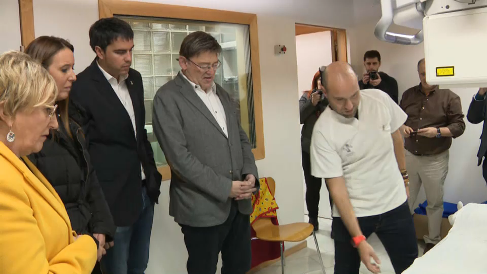 Ximo Puig i la consellera Ana Barceló, aquest dijous durant la visita