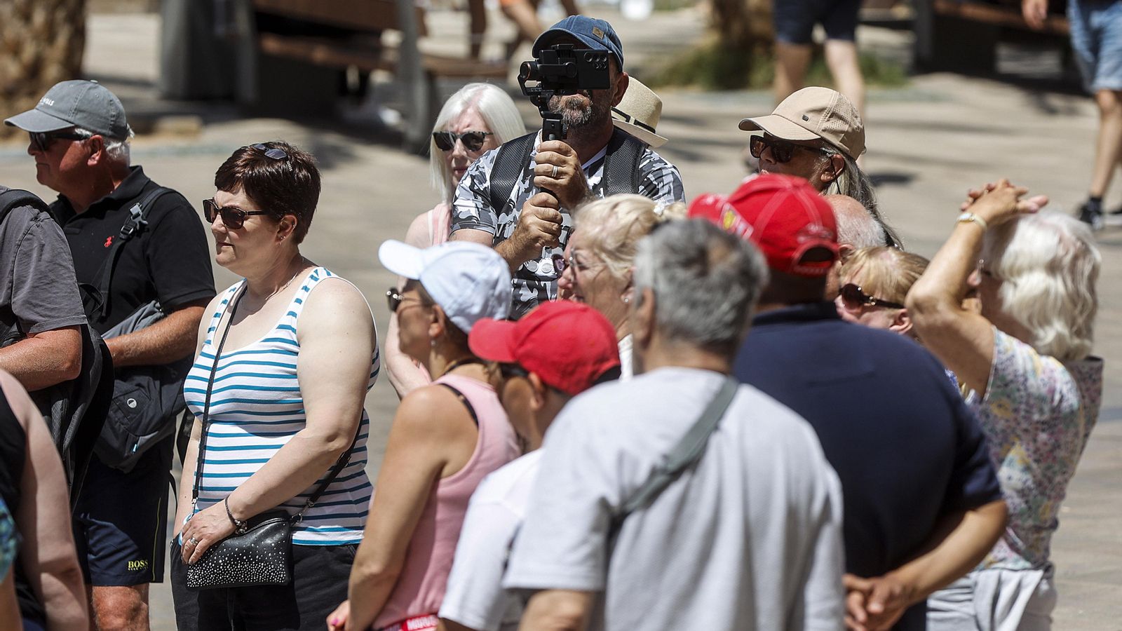 Turistes estrangers a la ciutat de València Truistes estrangers en la ciutat de València