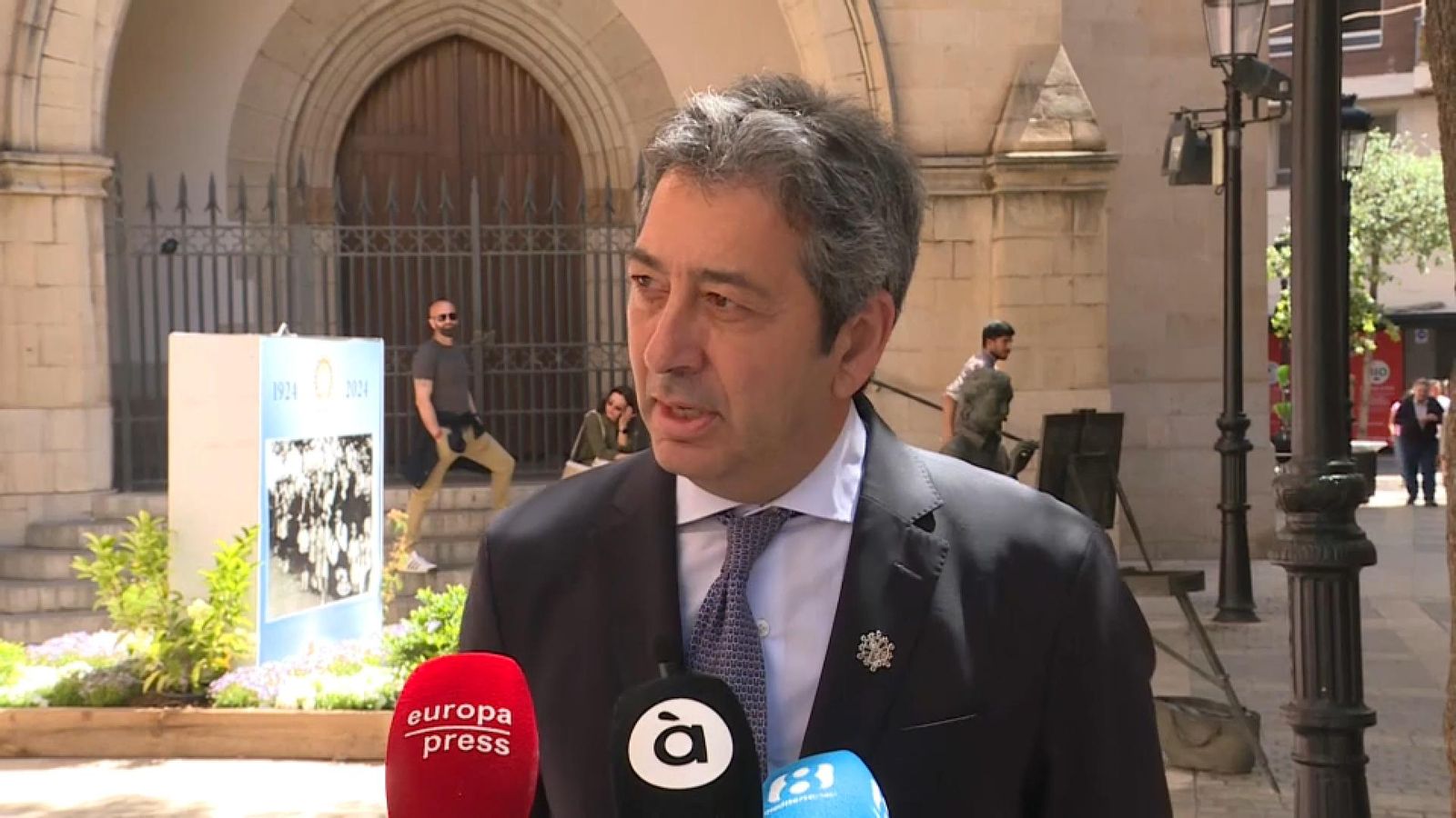 Vicente Barrera declara davant els mitjans este diumenge a Castelló