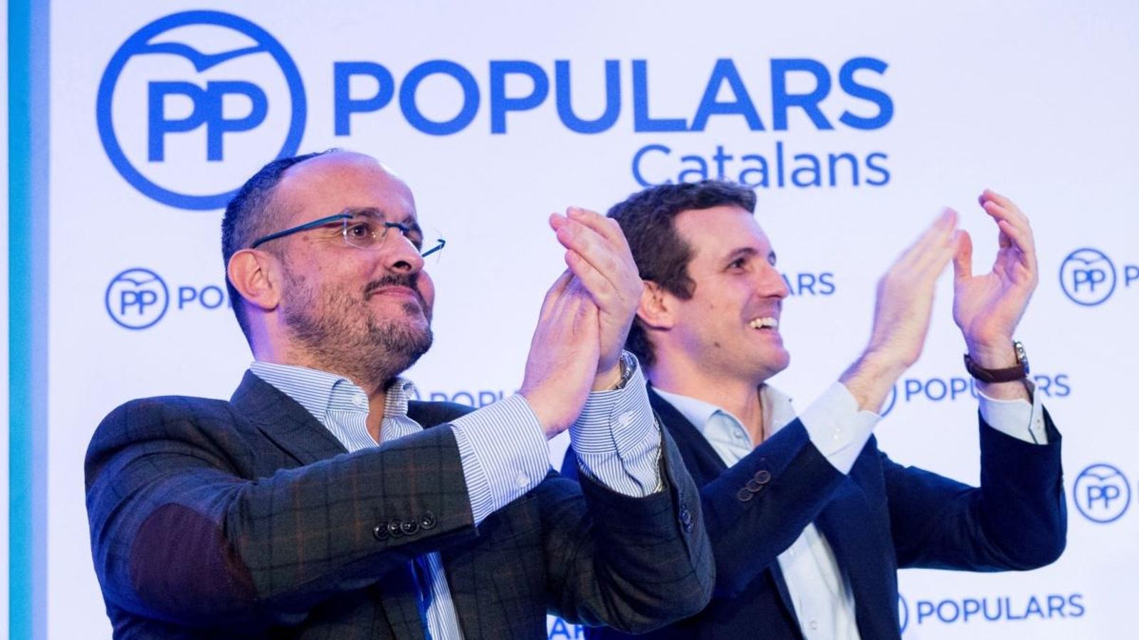 Pablo Casado, president del PP i Alejandro Fernández, president del PP a Catalunya