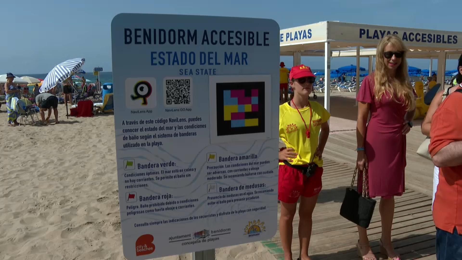 Platjes accessibles per a invidents a Benidorm