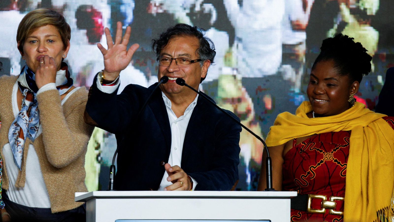 El guanyador de la primera volta de les eleccions presidencials colombianes, Gustavo Petro El guanyador de la primera volta de les eleccions presidencials colombianes, Gustavo Petro