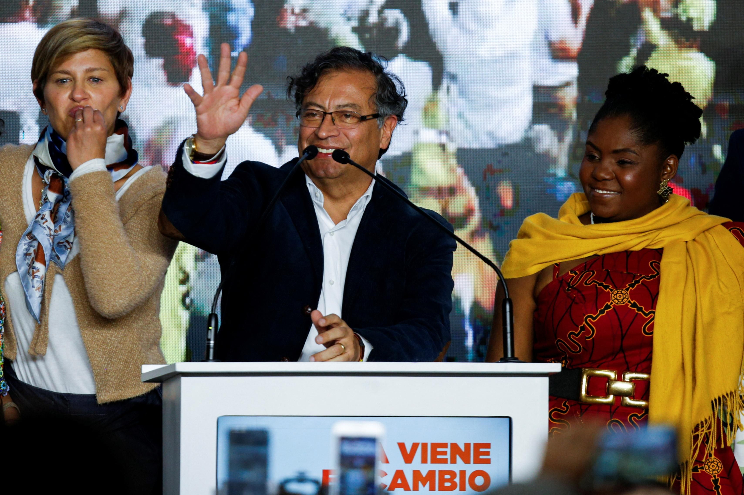 El guanyador de la primera volta de les eleccions presidencials colombianes, Gustavo Petro El guanyador de la primera volta de les eleccions presidencials colombianes, Gustavo Petro