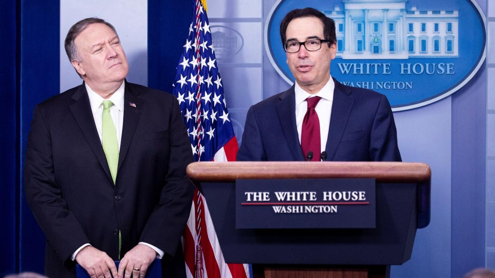 El secretari del Tresor dels Estats Units, Steven Mnuchin, anuncia noves sancions contra l'Iran