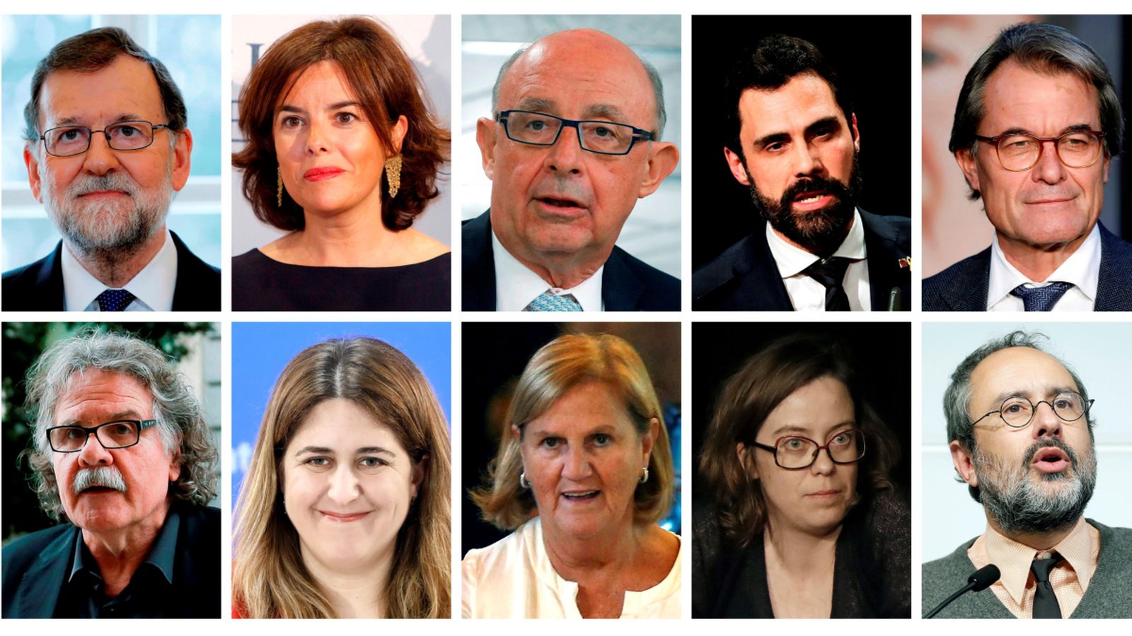 Testimonis que declararan a partir d'aquest dimecres en el juí pel procés. Efe