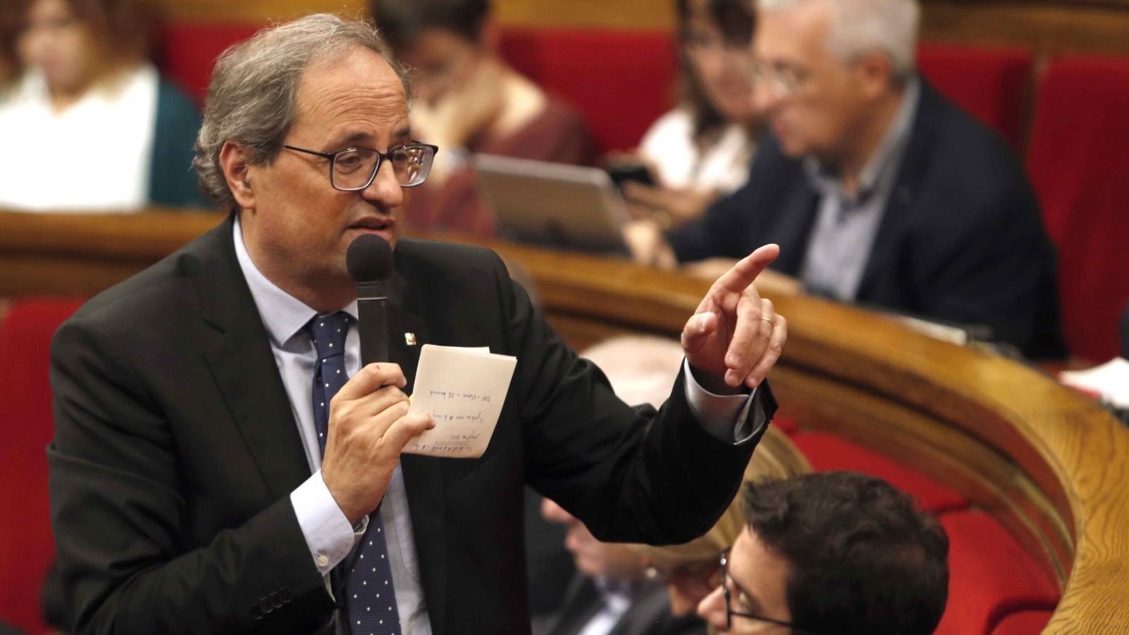 Torra ha defensat que la Generalitat de Catalunya governa per a tots, independentistes o no. Efe