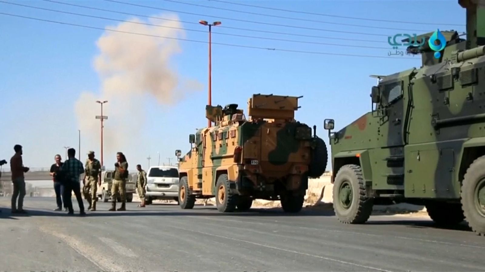 Combois militars turcs es dirigeixen cap a Jan Sheijún