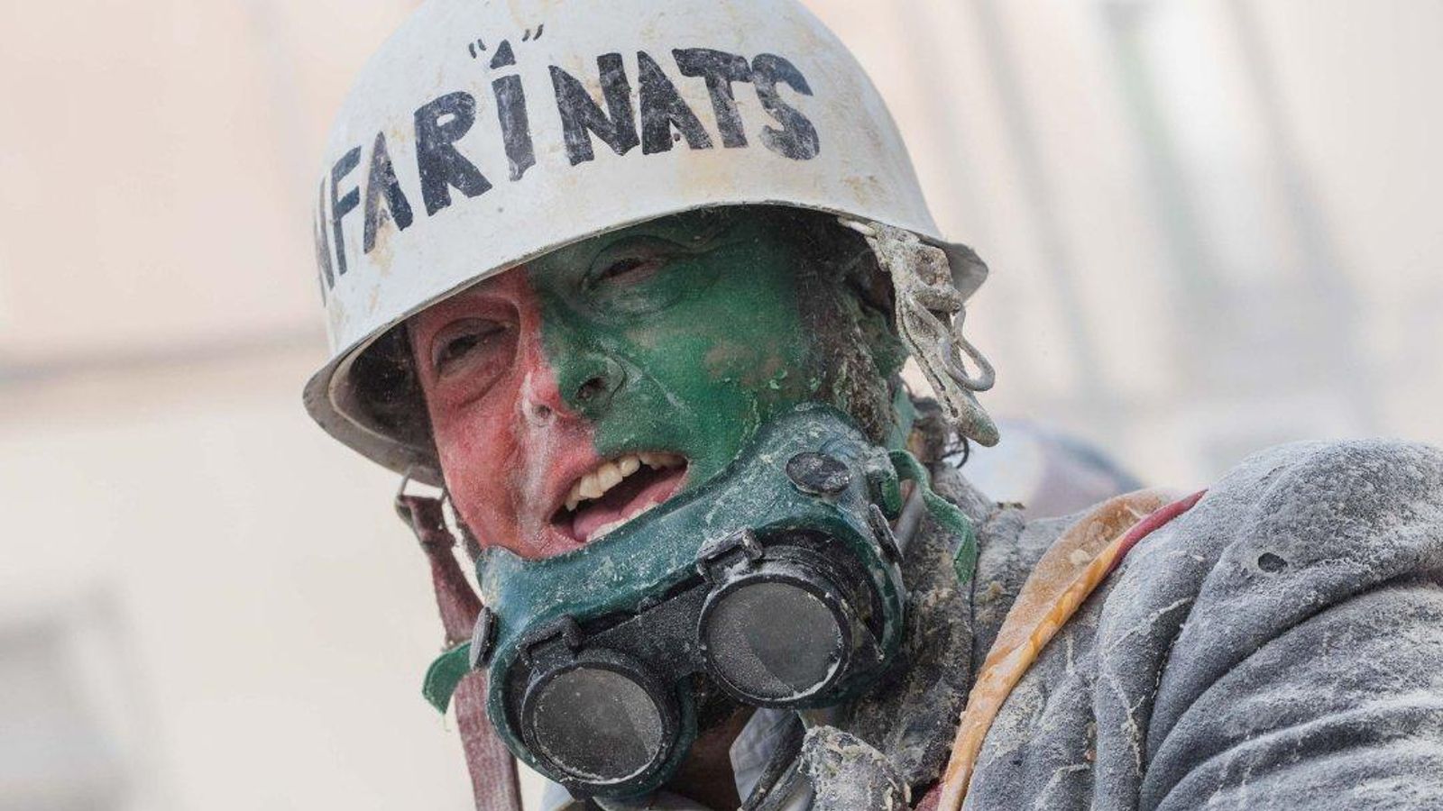 Imatge d'un enfarinat a Ibi