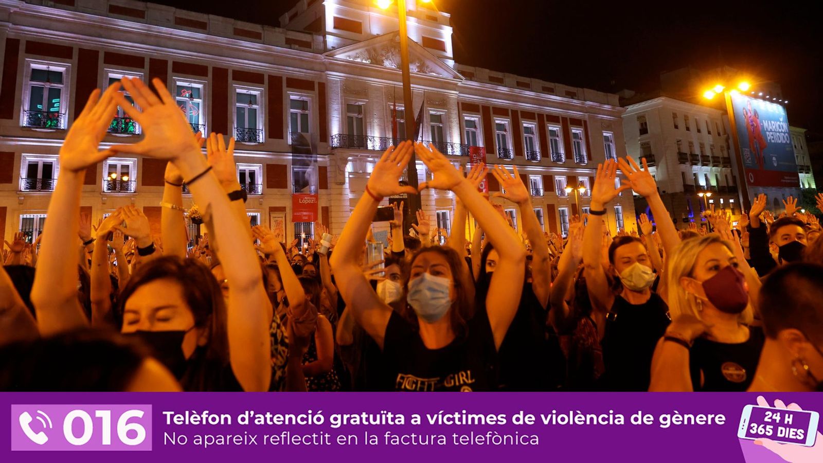 Concentració contra la violència masclista que va acollir la plaça Major de Madrid fa menys d'una setmana