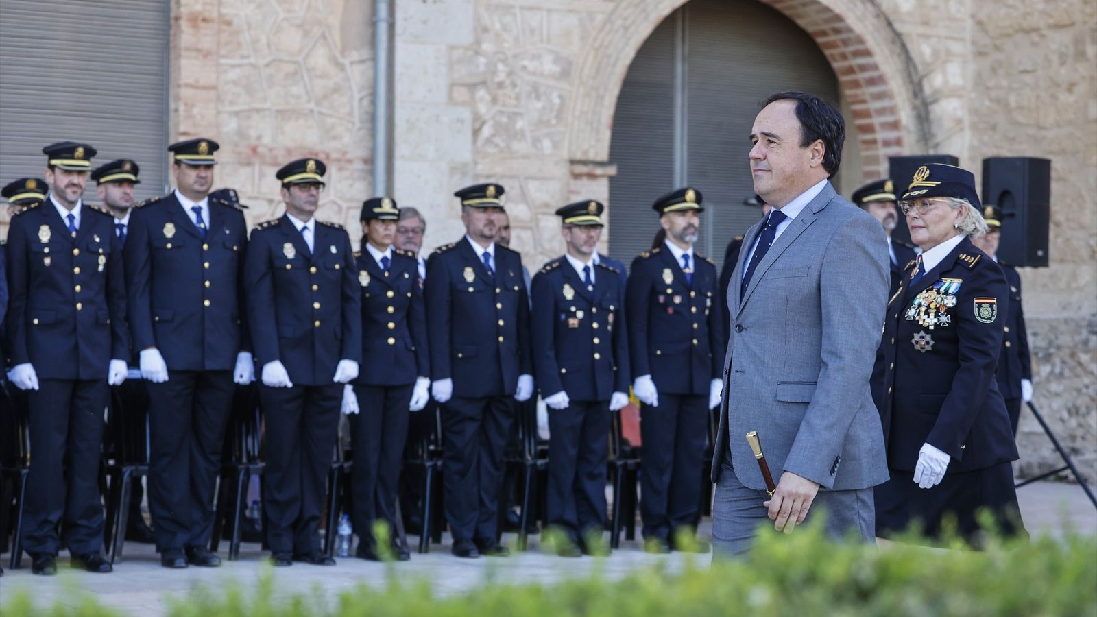 El president de la  Generalitat, Juanfran Pérez llorca, asistix a la celebració del del Dia de la Unitat de Policia Nacional Adscrita a la Comunitat Valenciana