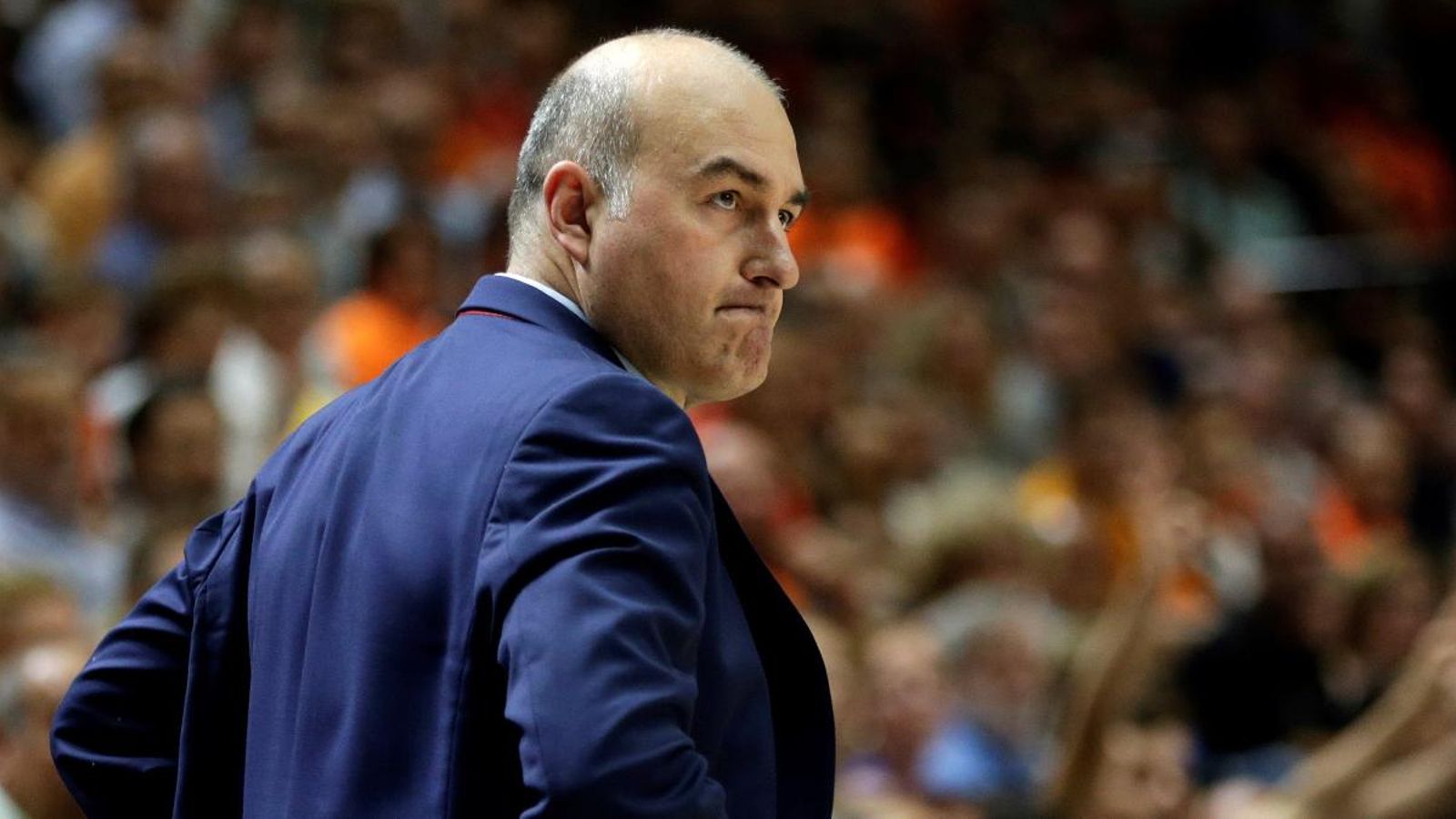 Jaume Ponsarnau durant el tercer partit del play-off de quarts de final de la Lliga Endesa