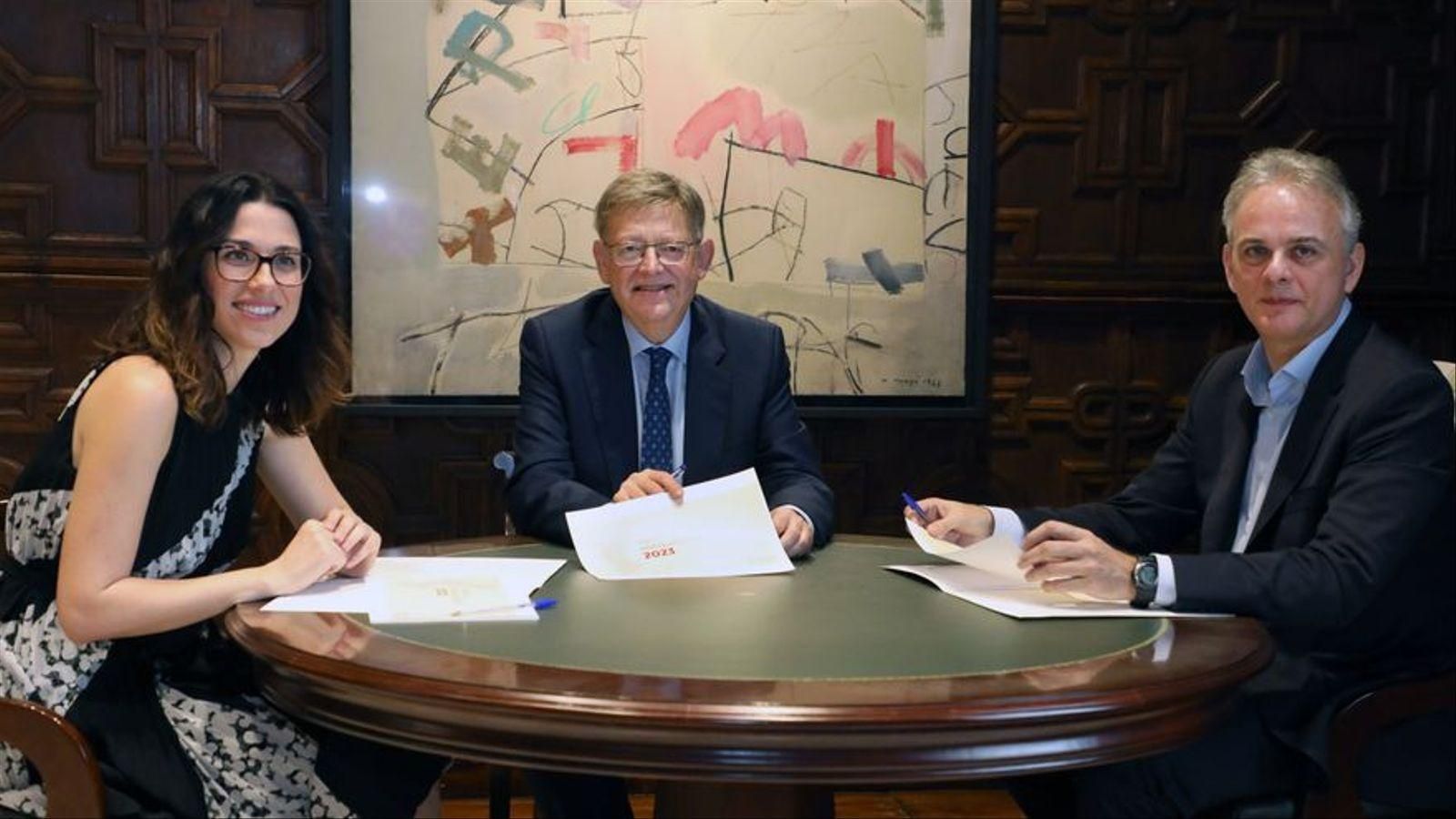 Aitana Mas, Ximo Puig i Héctor Illueca, aquest divendres Aitana Mas, Ximo Puig i Héctor Illueca, aquest divendres