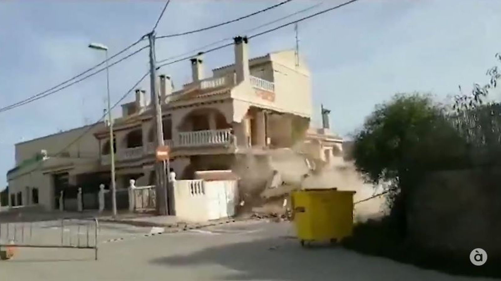 Una de les vivendes afonades a Monòver