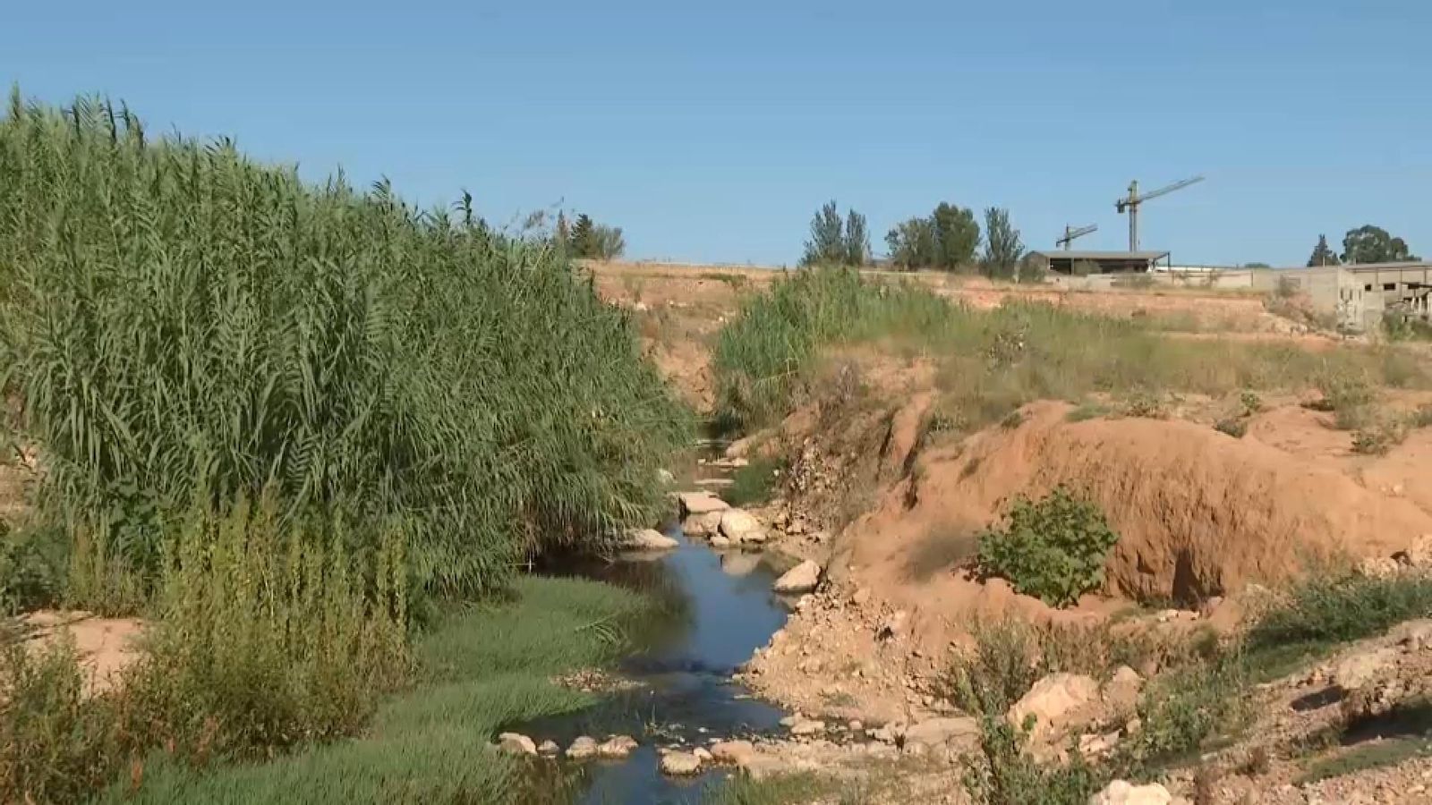 Punt del Pla de Quart on començarà el parc inundable del barranc de Poio