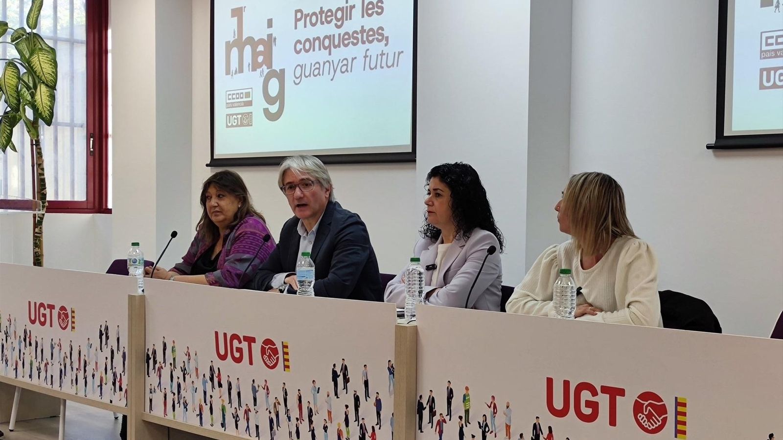 CCOO PV i UGT-PV presenten les accions per l'1 de Maig