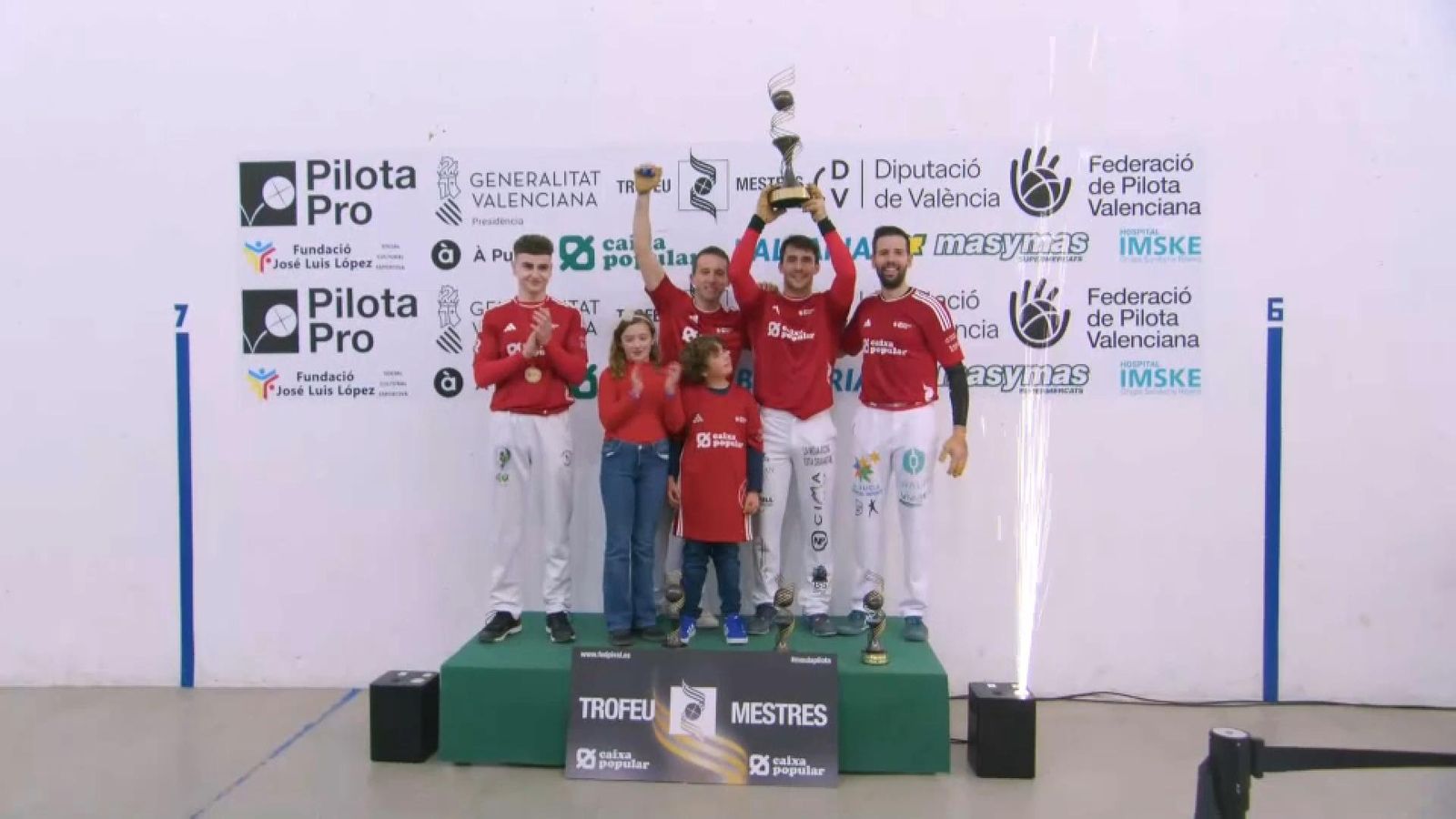 Els guanyadors del trofeu Mestres d'escala i corda