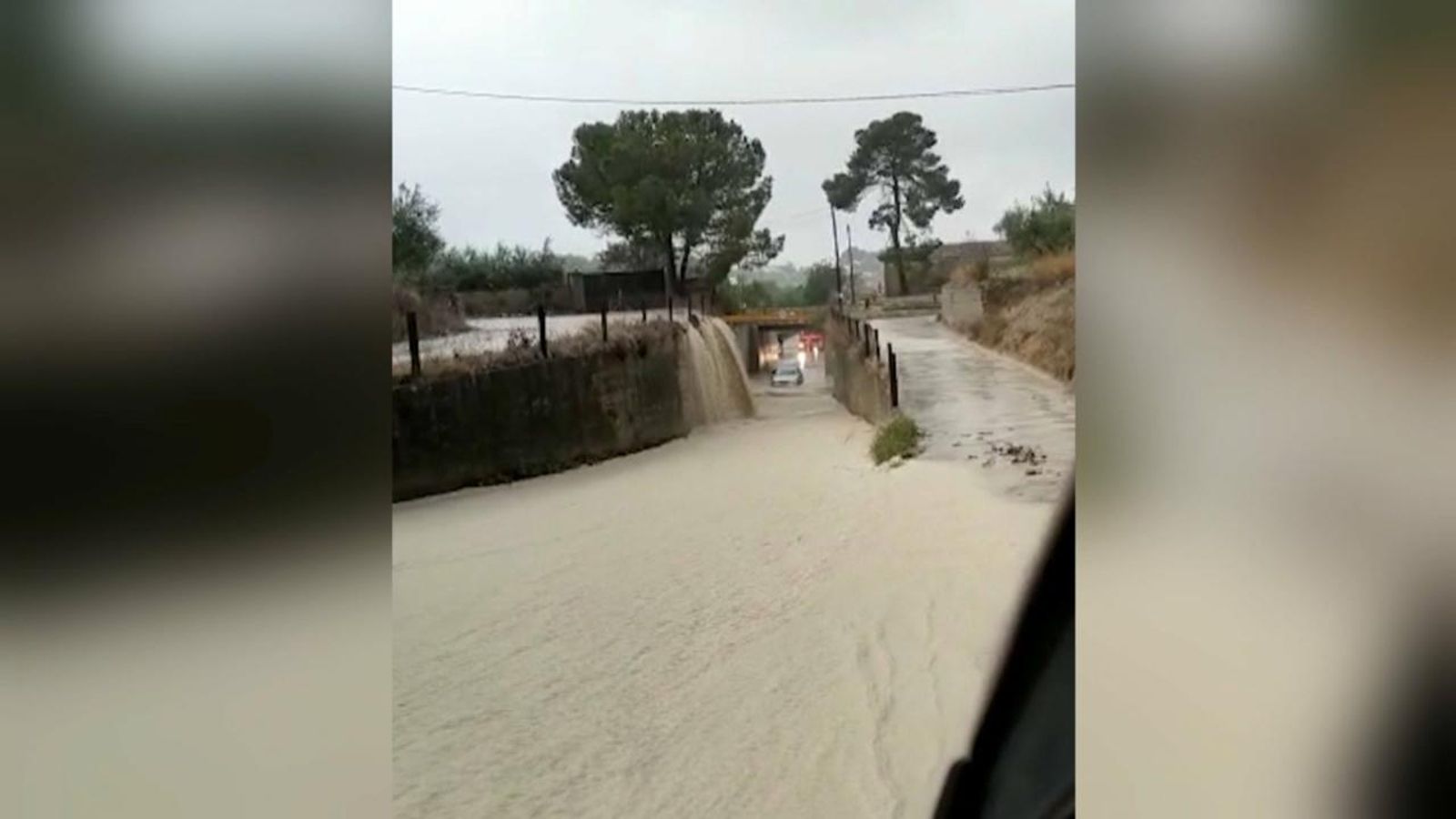 Imatges de les inundacions causades per la pluja