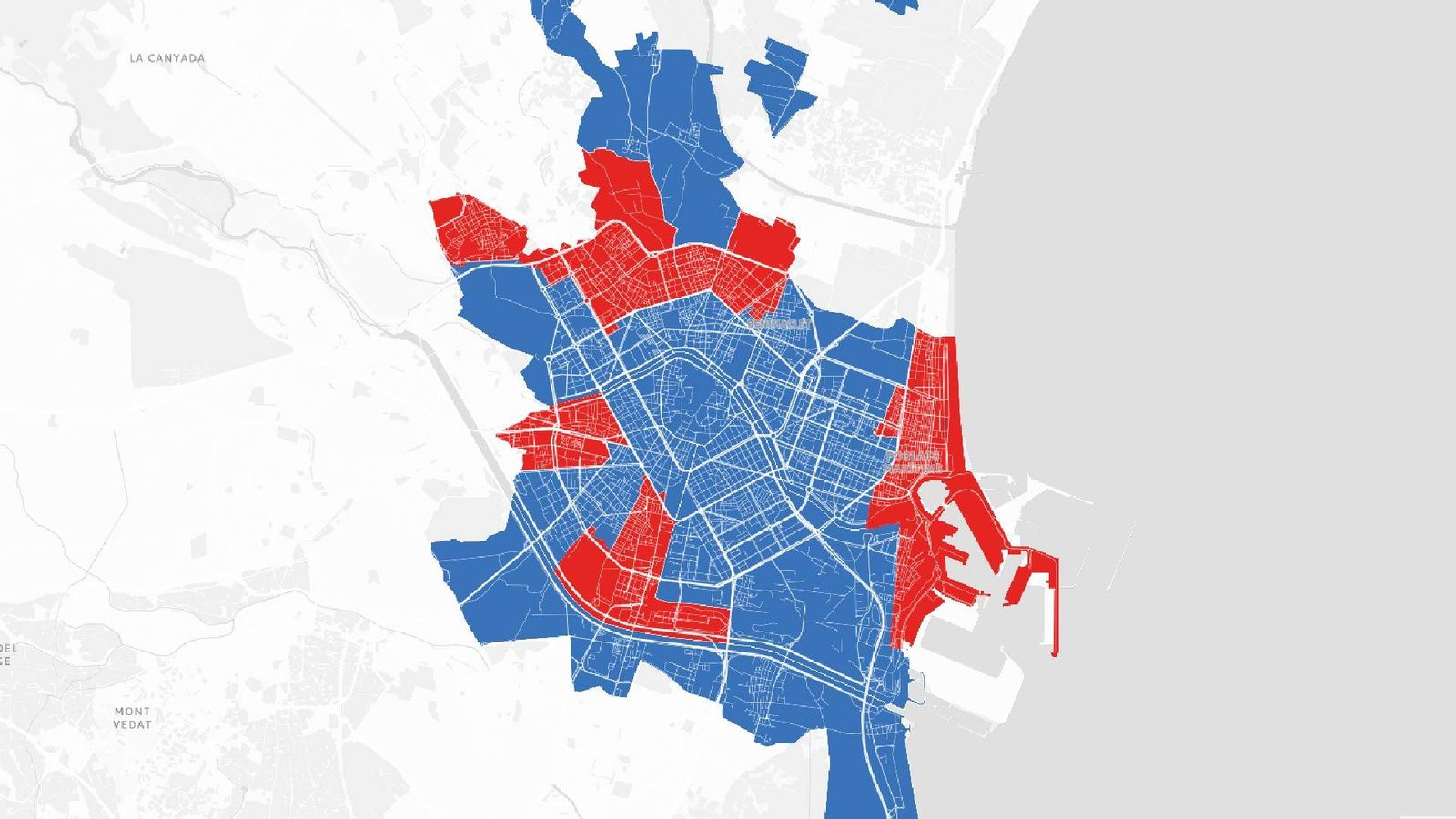mapa districtes