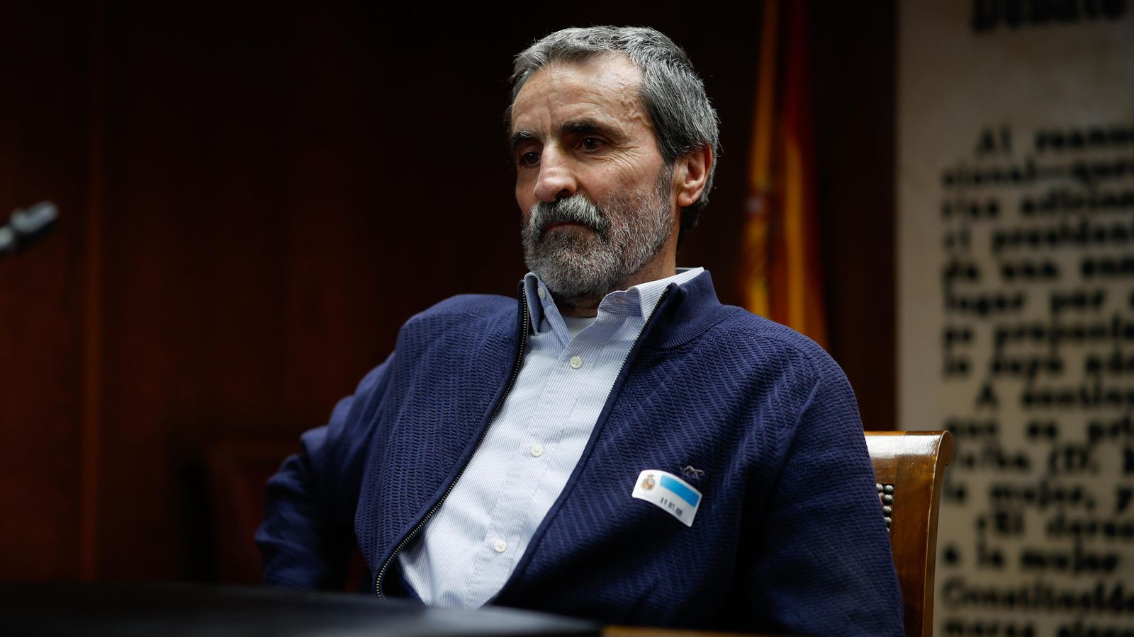 Ricardo Domínguez Lillo, en la comissió del Senat Ricardo Domínguez Lillo, de la CHX, en la comissió del Senat