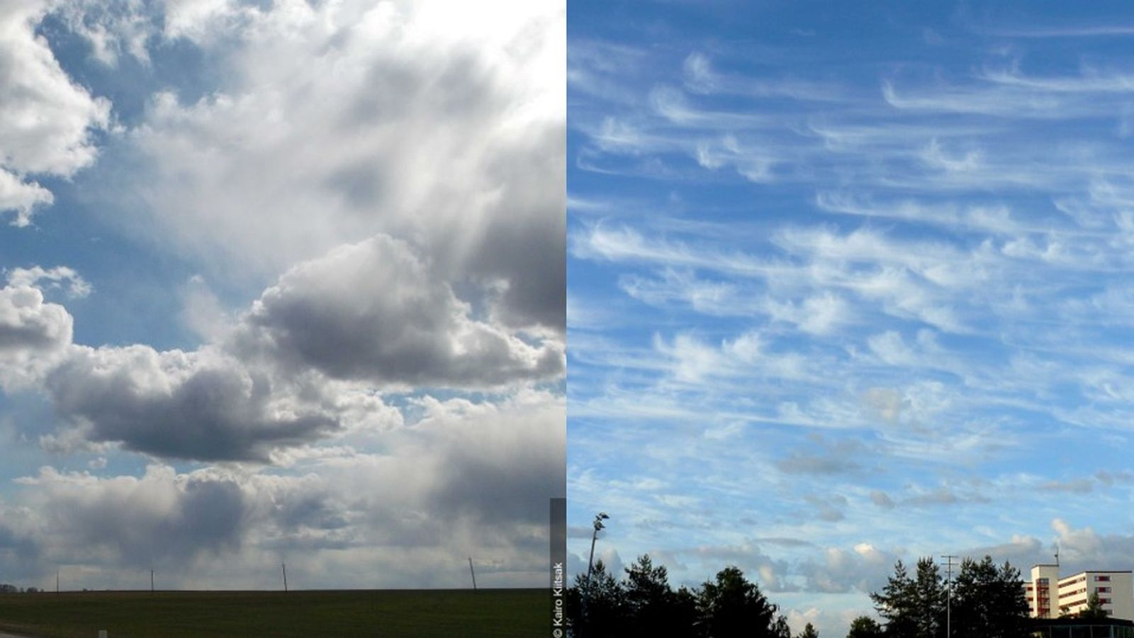 Núvols baixos vs núvols alts