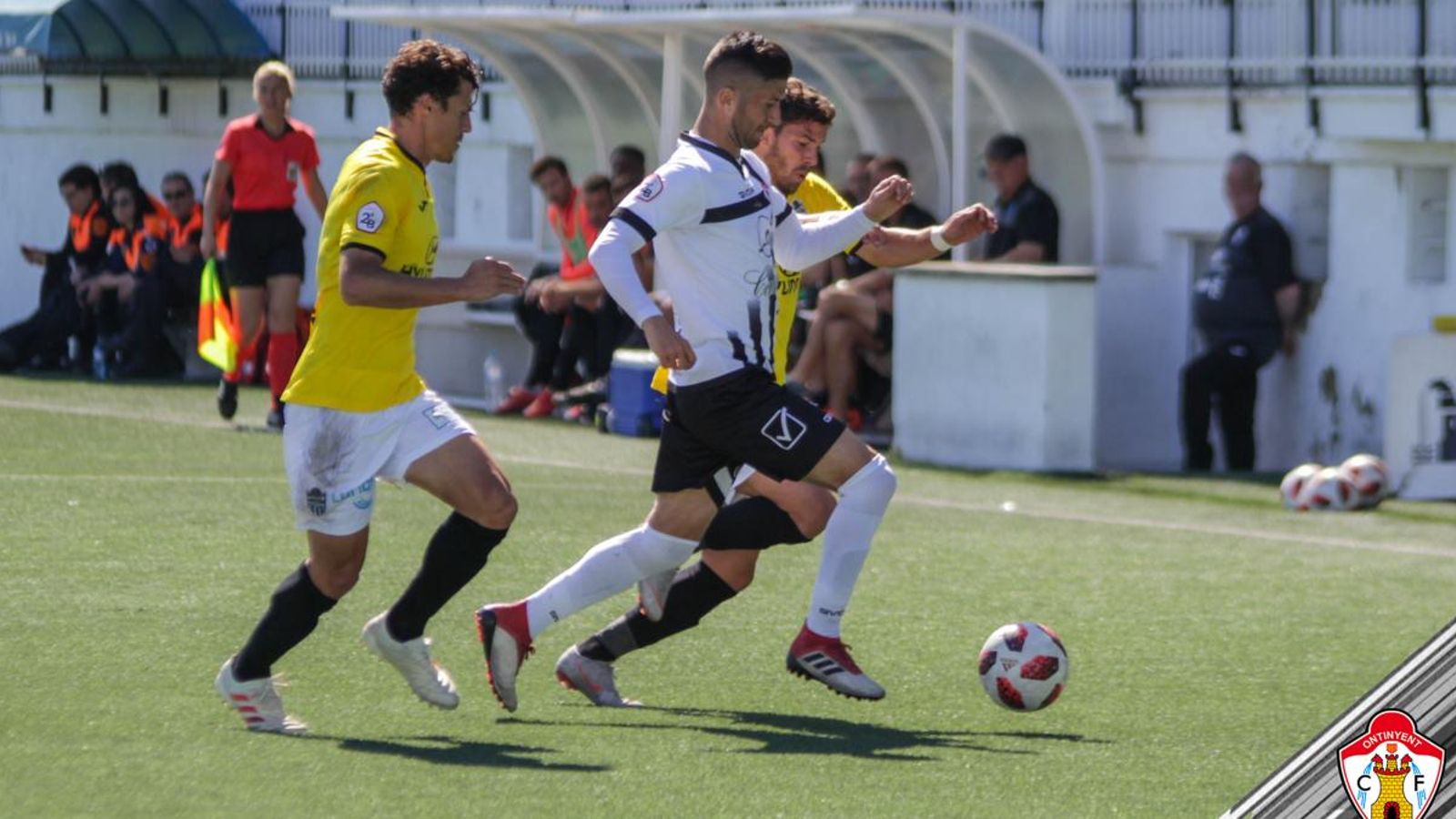 Moment del partit Villareal B-Ontinyent del 24 de març