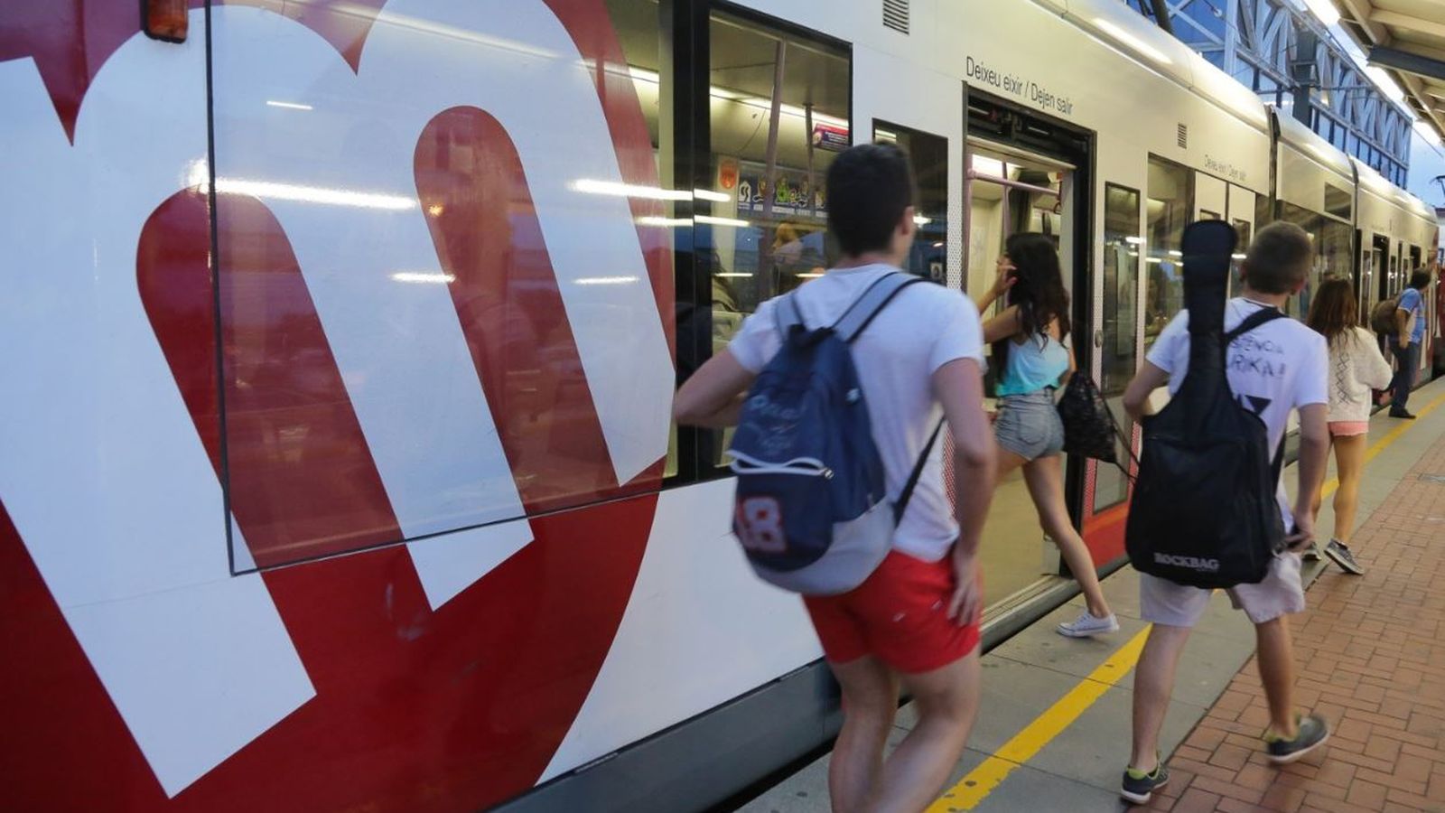 Una imatge del metro, en arxiu
