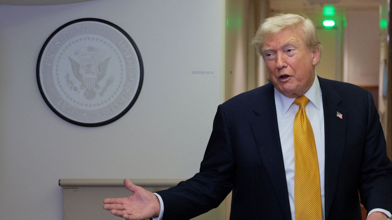 Declaracions del president dels EUA, Donald Trump, en acabar la cimera de l'OTAN
