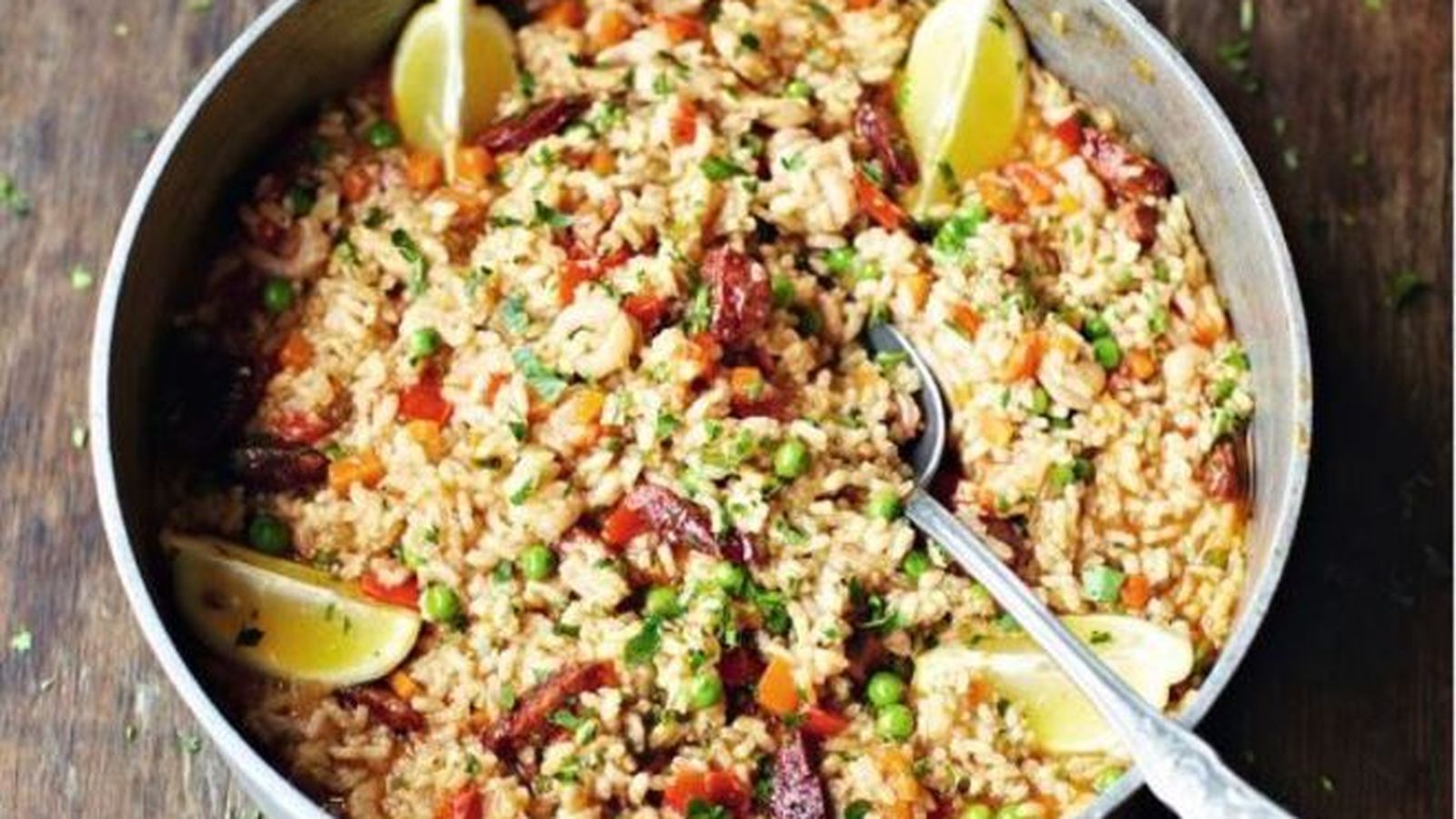 La paella amb xoriço de Jamie Oliver