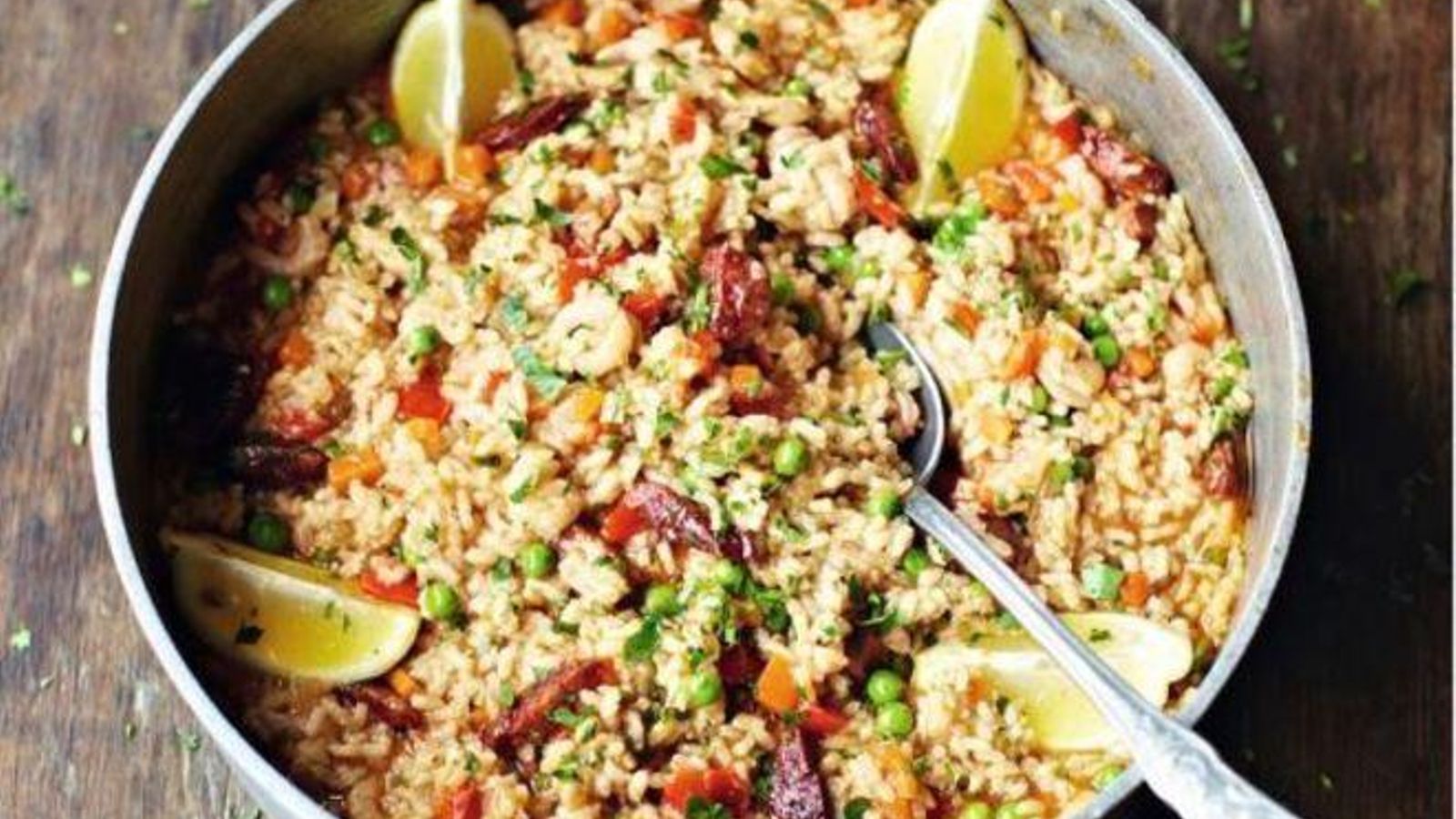 La paella amb xoriço de Jamie Oliver