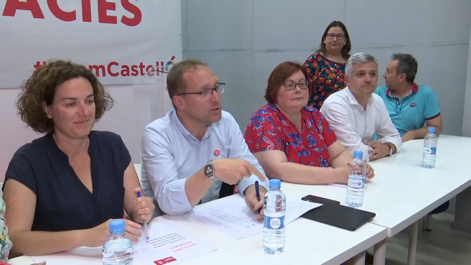 Reunió de l'executiva provincial del PSPV de Castelló, aquest dimecres