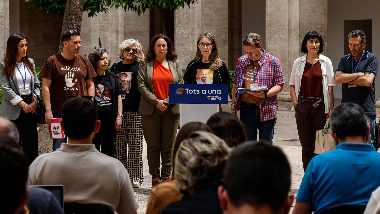 Una protesta de víctimes de la dana, en una imatge d'arxiu