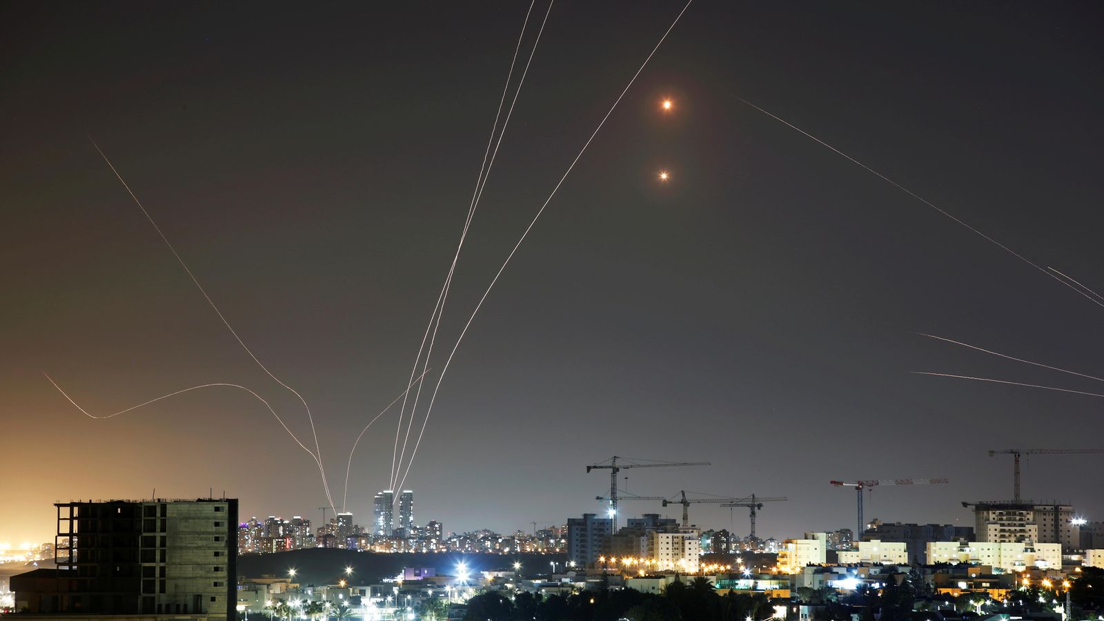 Imatge dels atacs a Tel Aviv